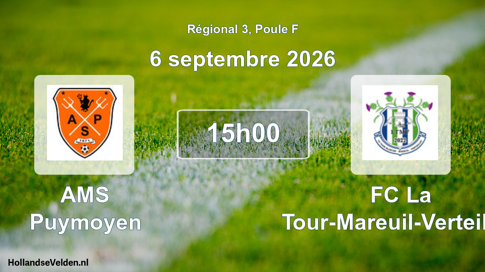 Scheduled Match: AMS Puymoyen - FC La Tour-Mareuil-Verteillac (6 September 2026)
