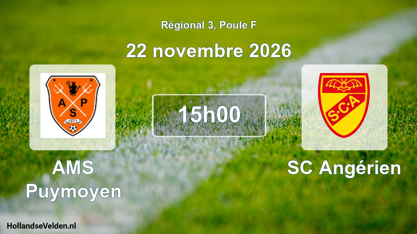 Scheduled Match: AMS Puymoyen - SC Angérien (22 November 2026)