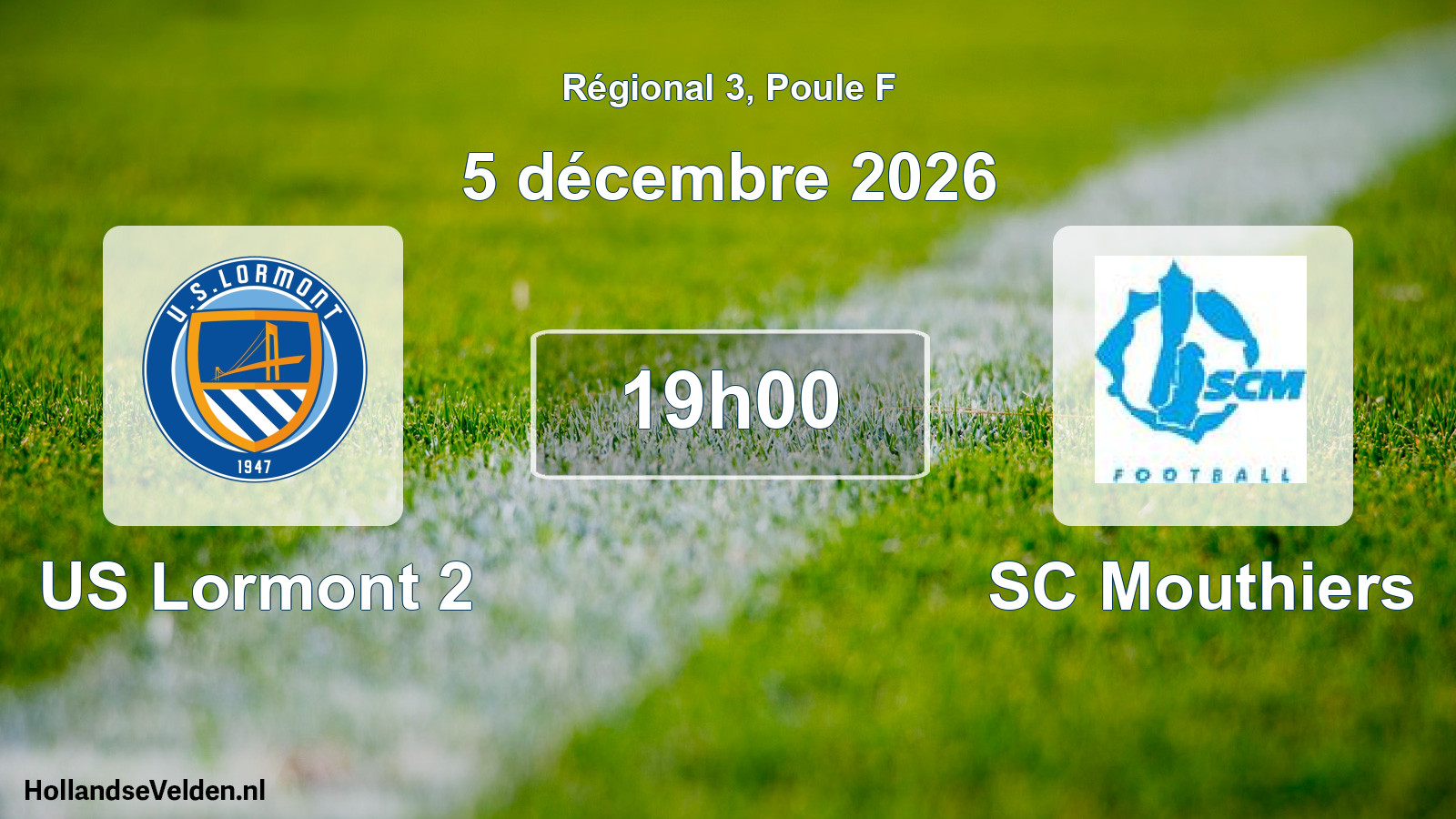 Scheduled Match: US Lormont 2 - SC Mouthiers (5 December 2026)