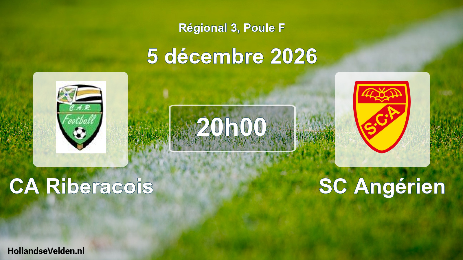 Scheduled Match: CA Riberacois - SC Angérien (5 December 2026)