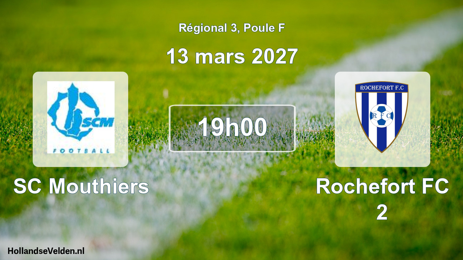 Scheduled Match: SC Mouthiers - Rochefort FC 2 (13 March 2027)