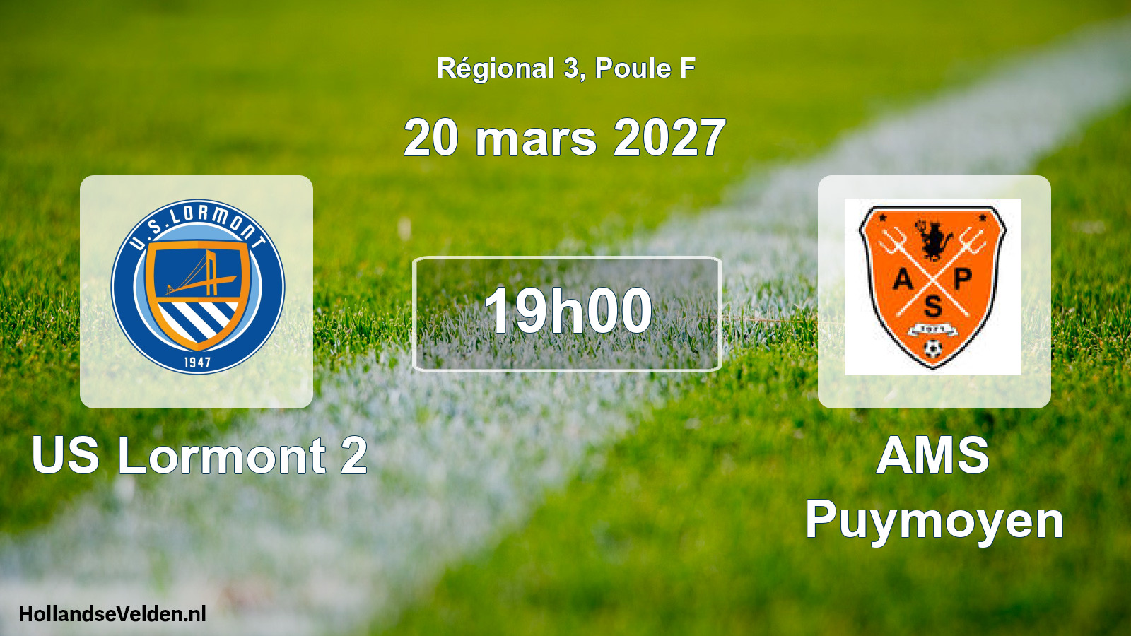 Scheduled Match: US Lormont 2 - AMS Puymoyen (20 March 2027)