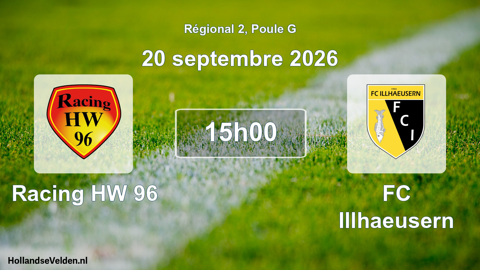 Match programmé: Racing HW 96 - FC Illhaeusern (20 septembre 2026)