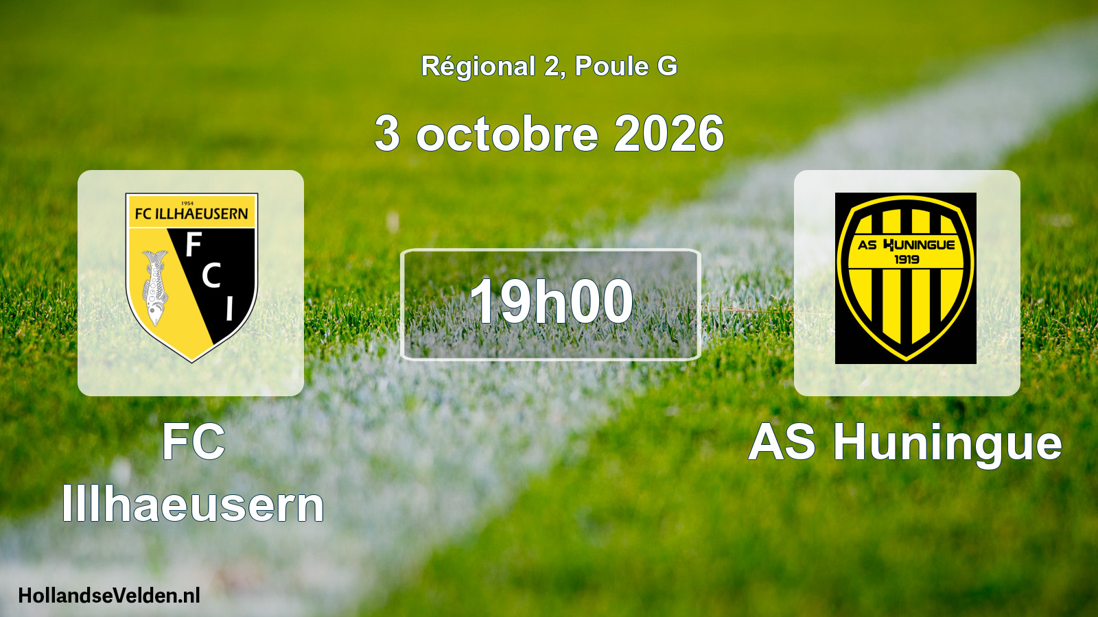 Match programmé: FC Illhaeusern - AS Huningue (3 octobre 2026)