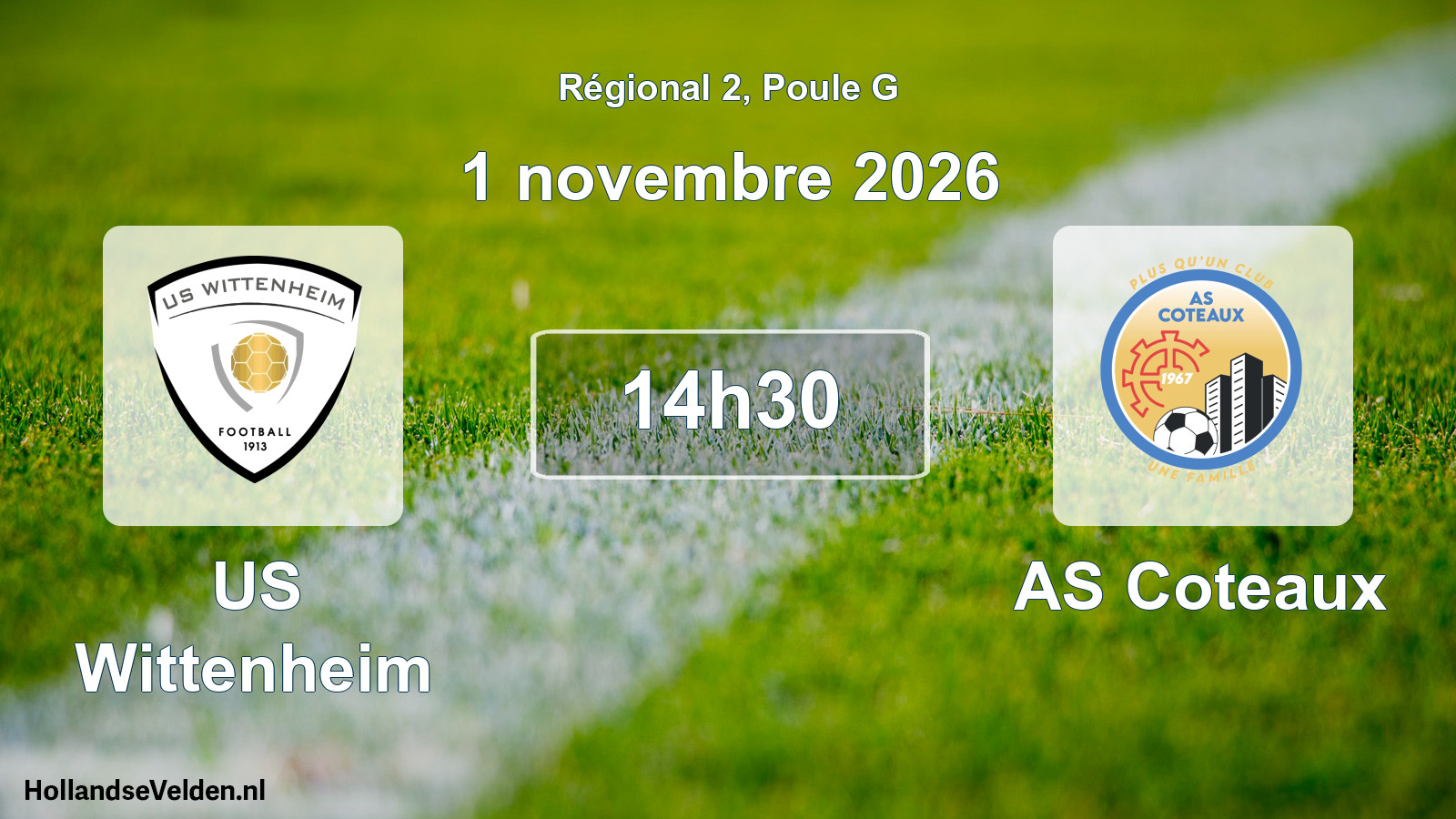 Scheduled Match: US Wittenheim - AS Coteaux (1 November 2026)