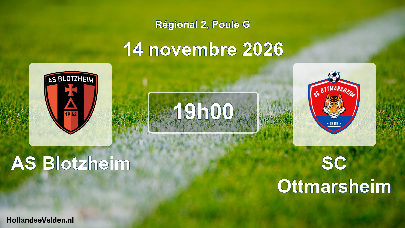 Match programmé: AS Blotzheim - SC Ottmarsheim (14 novembre 2026)