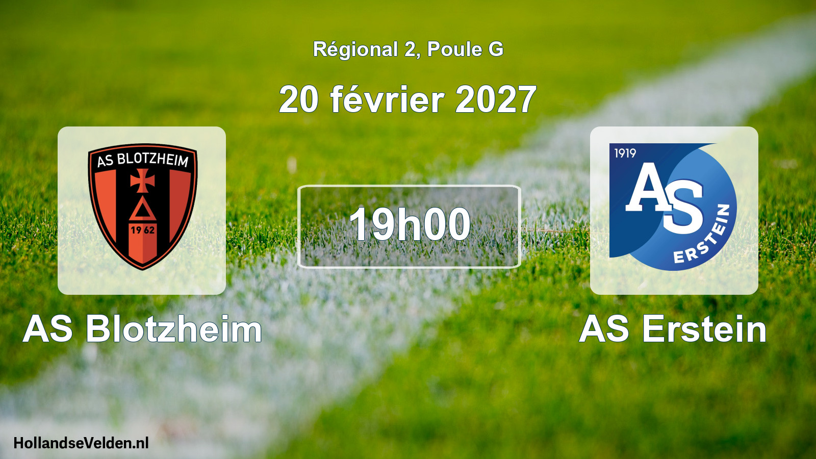 Scheduled Match: AS Blotzheim - AS Erstein (20 February 2027)