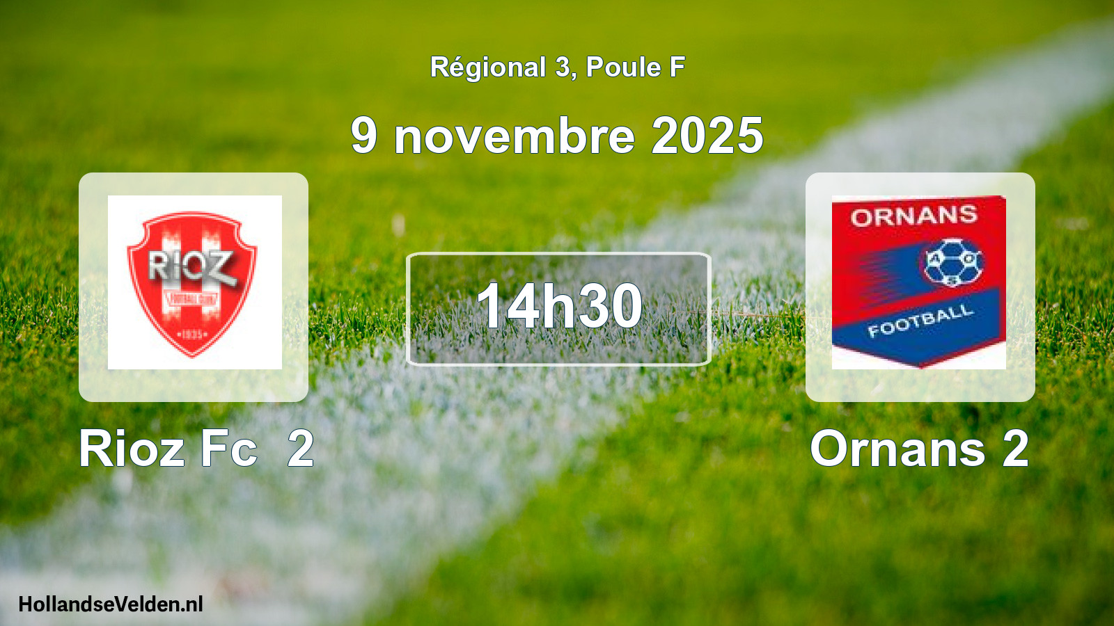 Geplande wedstrijd: Rioz Fc 2 - Ornans 2 (9 novembre 2025)