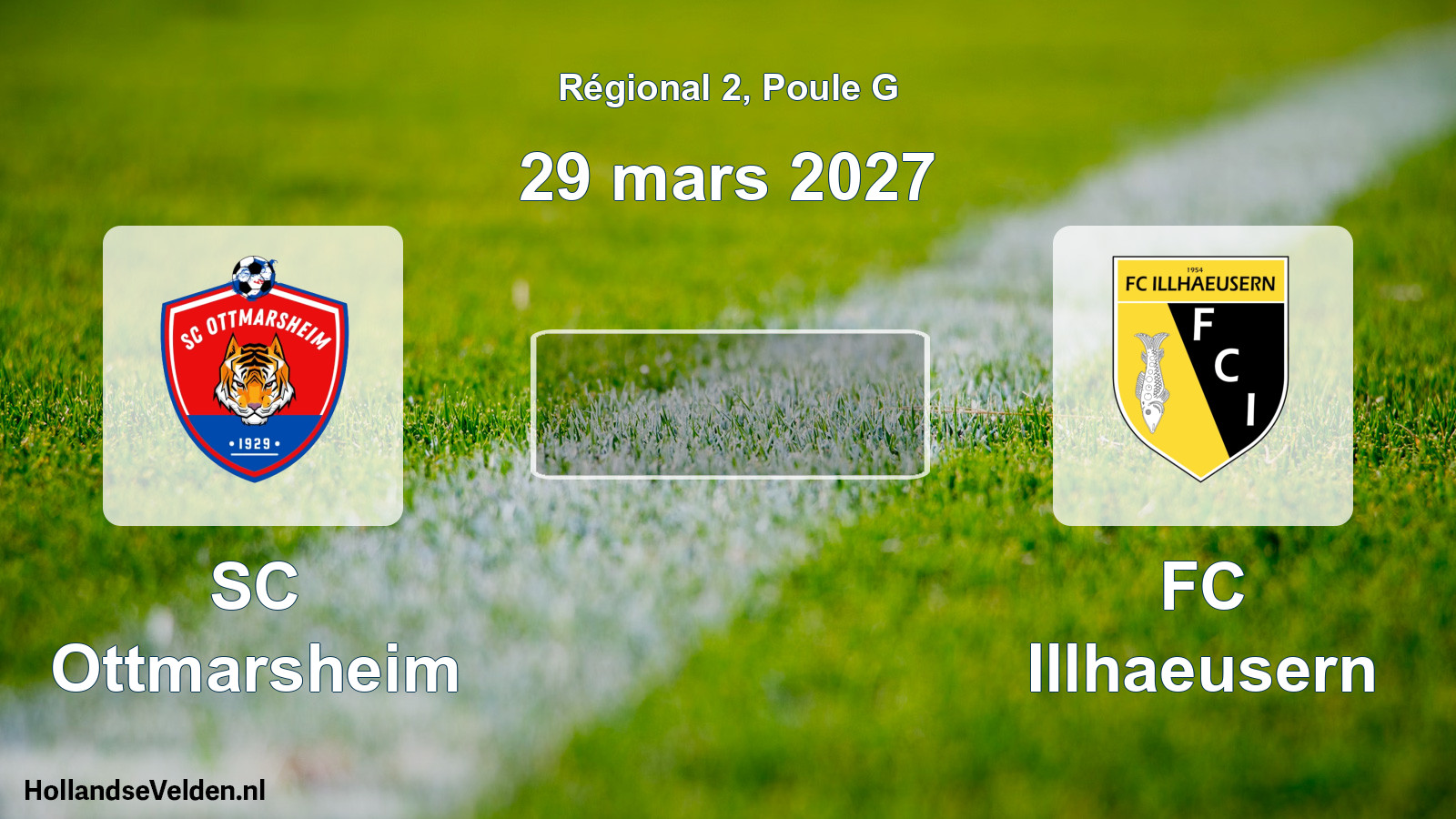 Match programmé: SC Ottmarsheim - FC Illhaeusern (29 mars 2027)