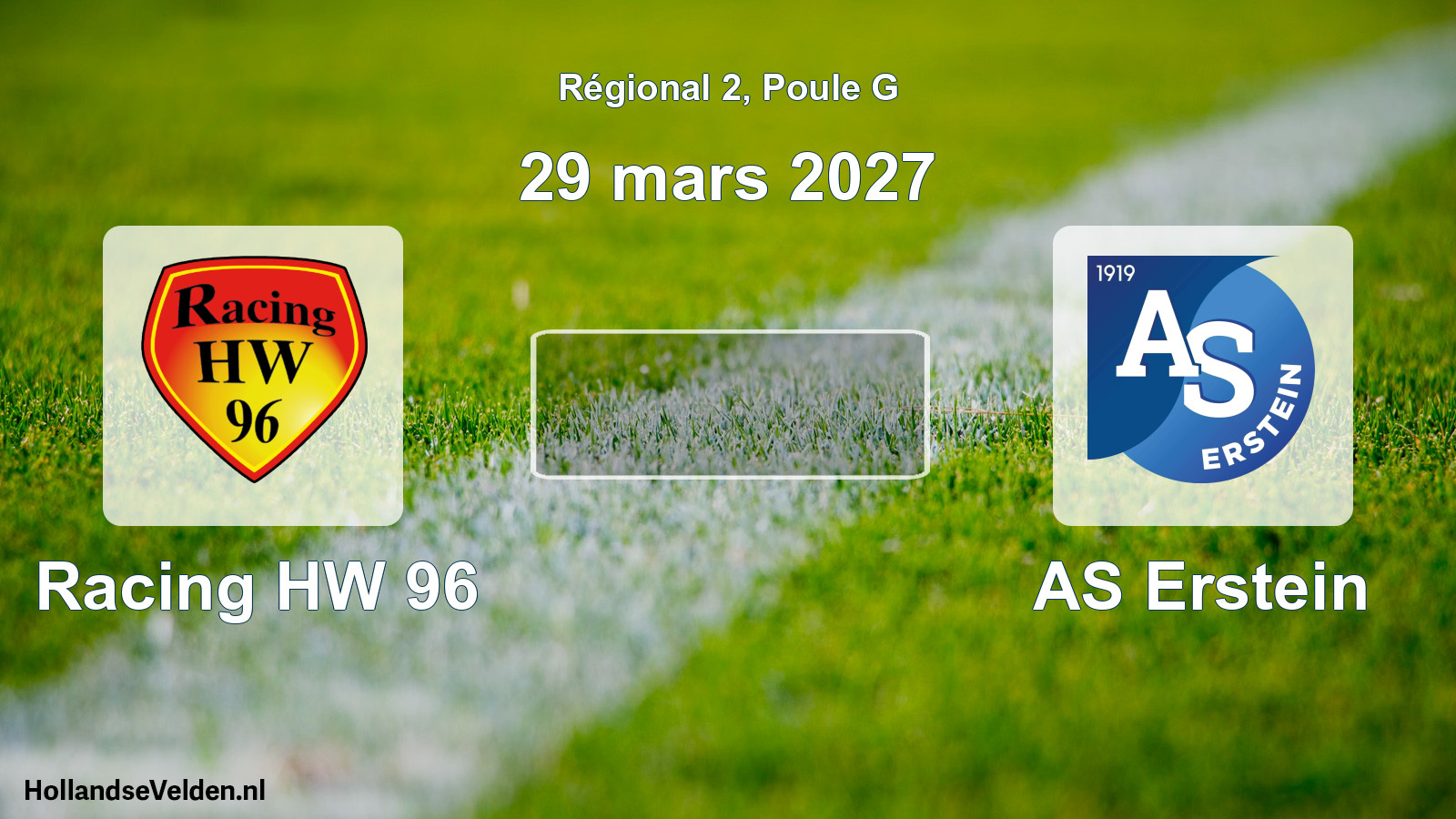 Scheduled Match: Racing HW 96 - AS Erstein (29 March 2027)