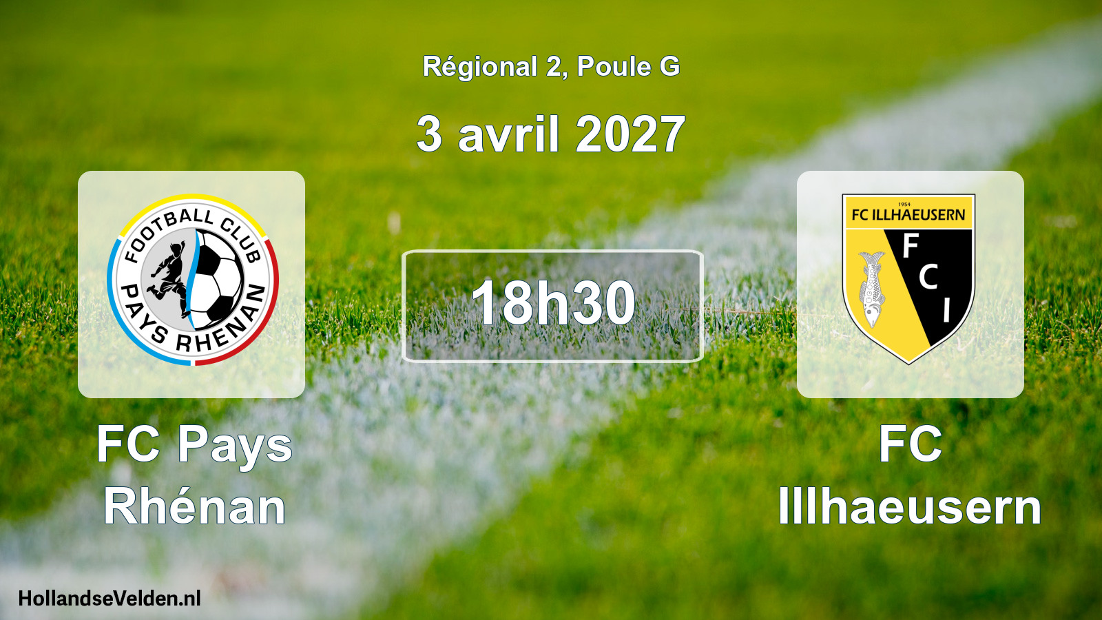 Scheduled Match: FC Pays Rhénan - FC Illhaeusern (3 April 2027)