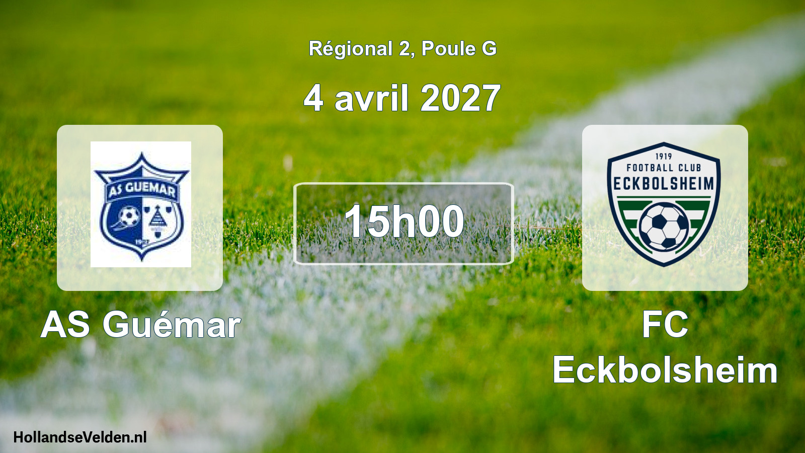 Scheduled Match: AS Guémar - FC Eckbolsheim (4 April 2027)