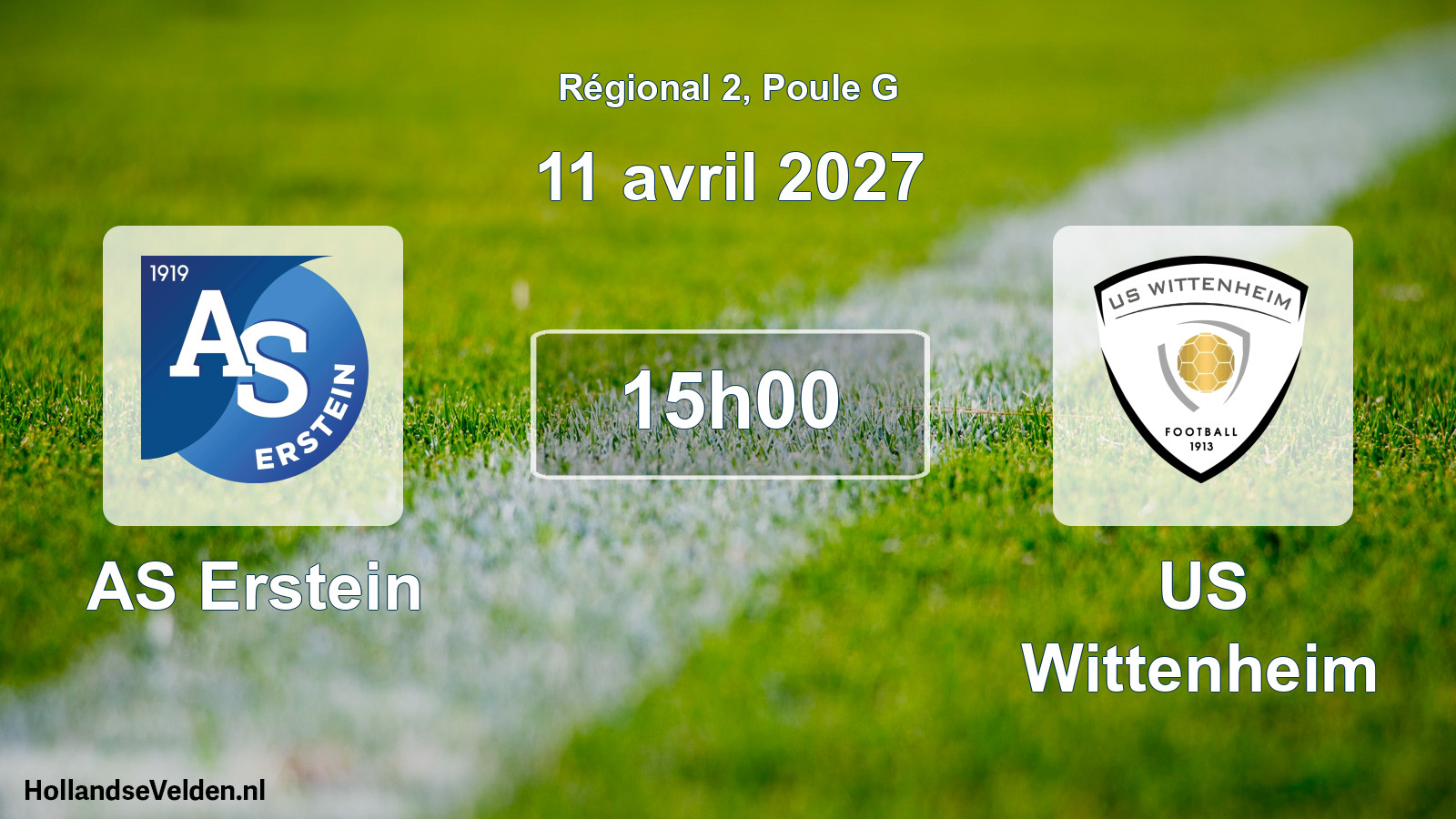 Match programmé: AS Erstein - US Wittenheim (11 avril 2027)