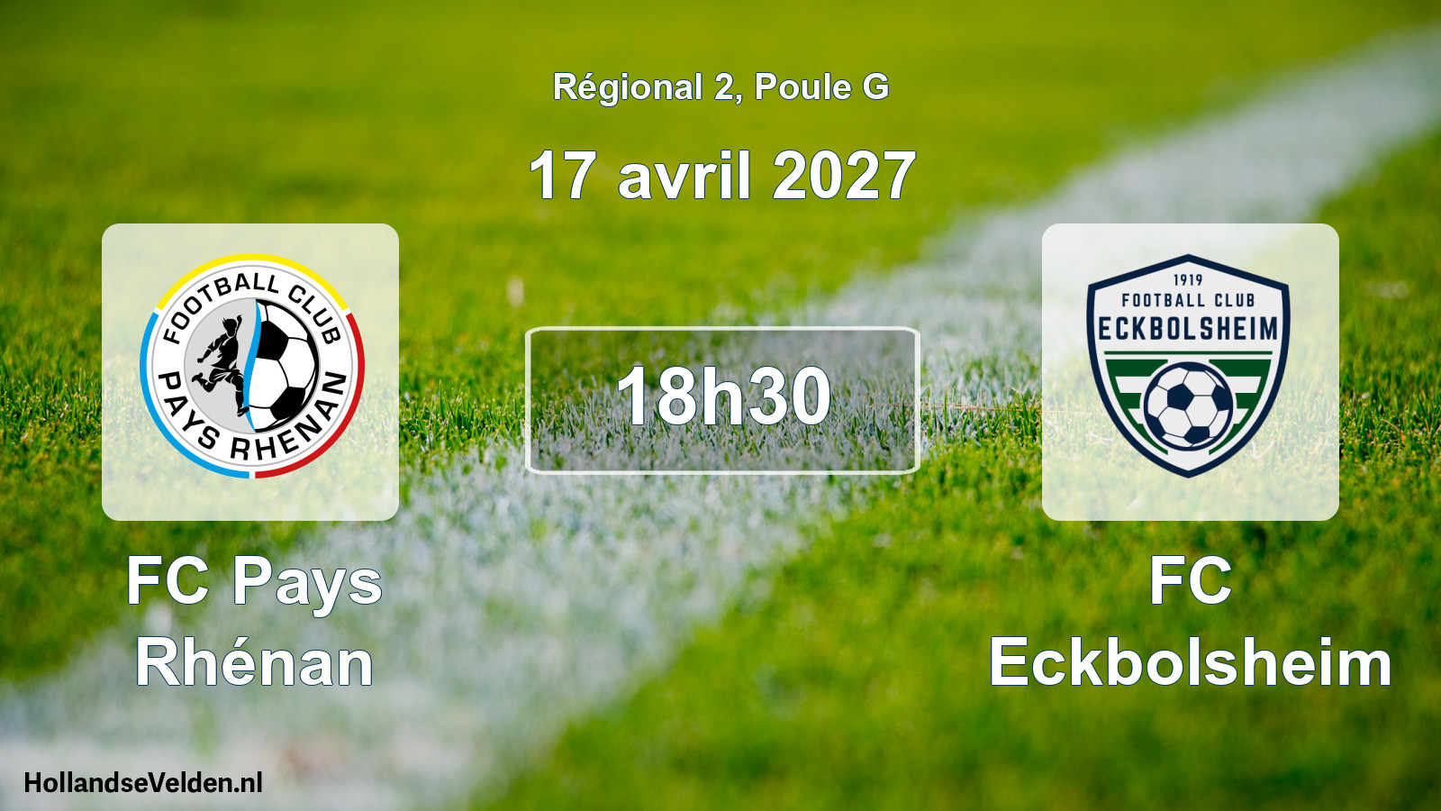 Scheduled Match: FC Pays Rhénan - FC Eckbolsheim (17 April 2027)