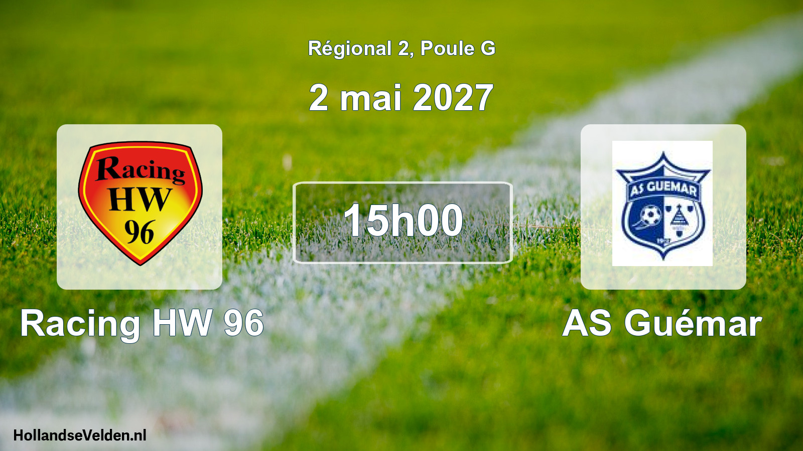 Scheduled Match: Racing HW 96 - AS Guémar (2 May 2027)