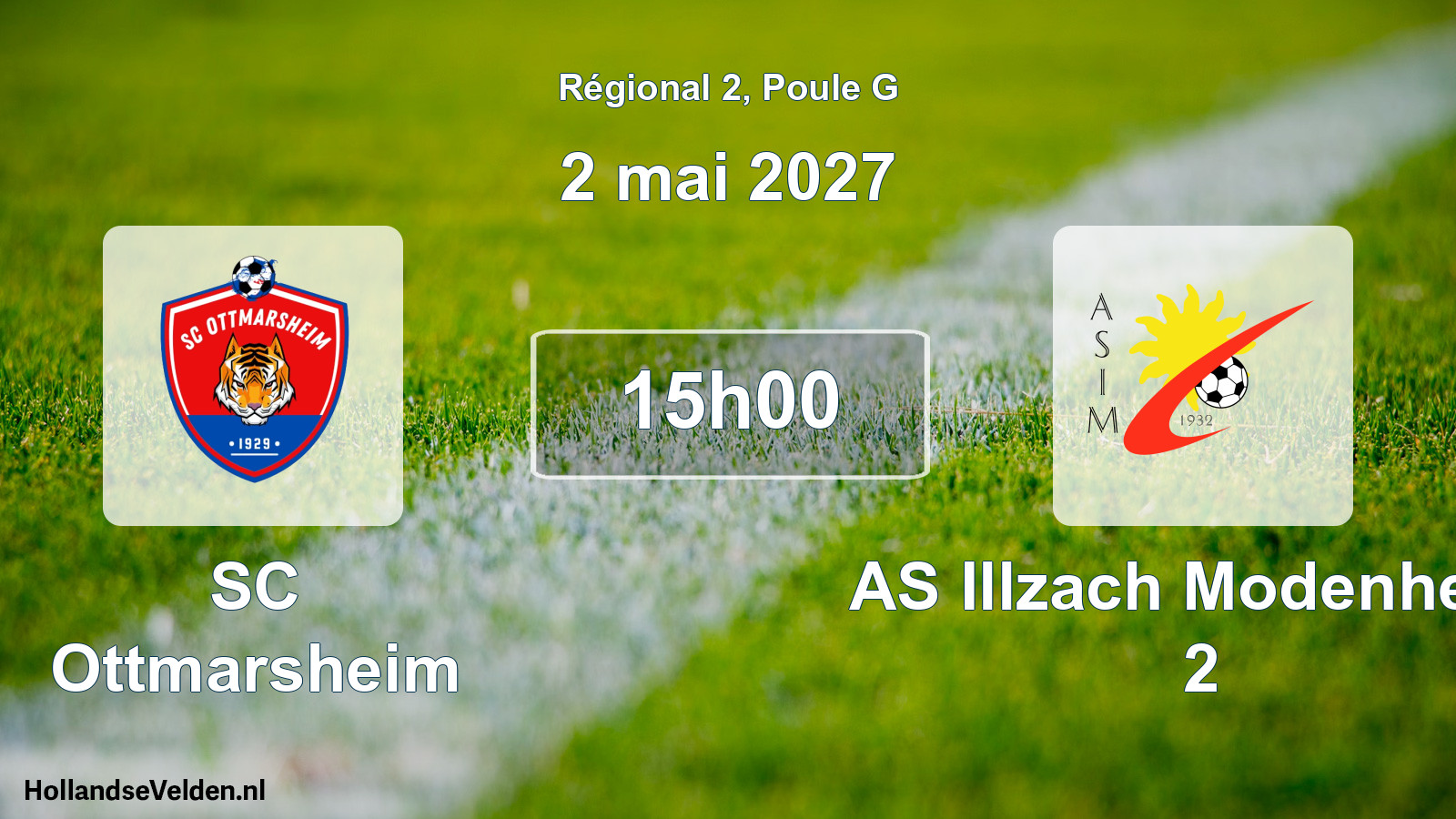 Scheduled Match: SC Ottmarsheim - AS Illzach Modenheim 2 (2 May 2027)