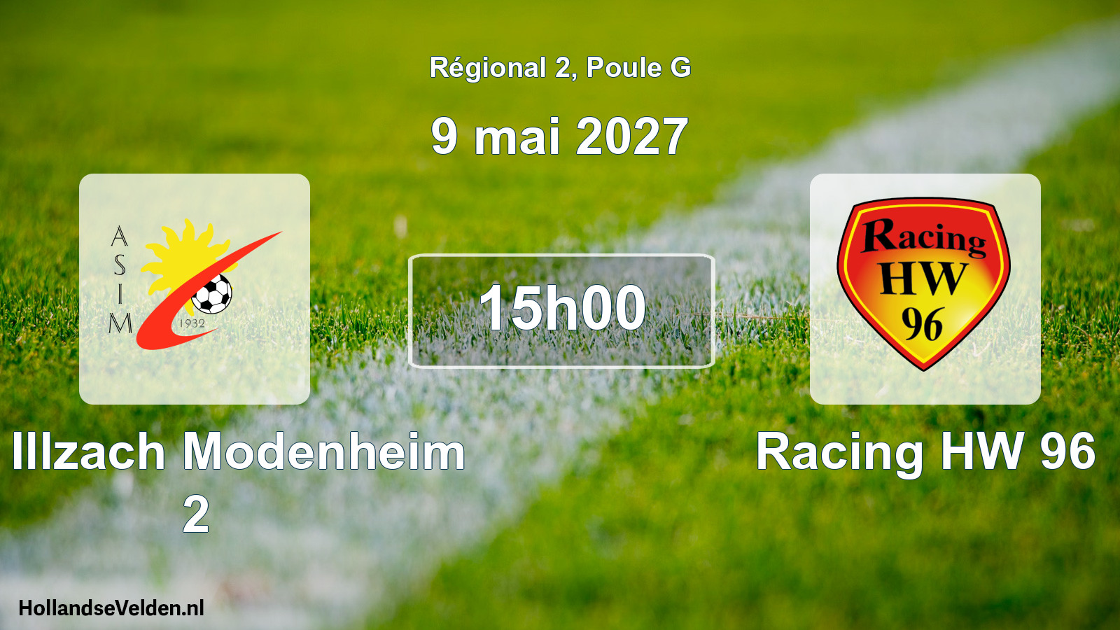 Match programmé: AS Illzach Modenheim 2 - Racing HW 96 (9 mai 2027)