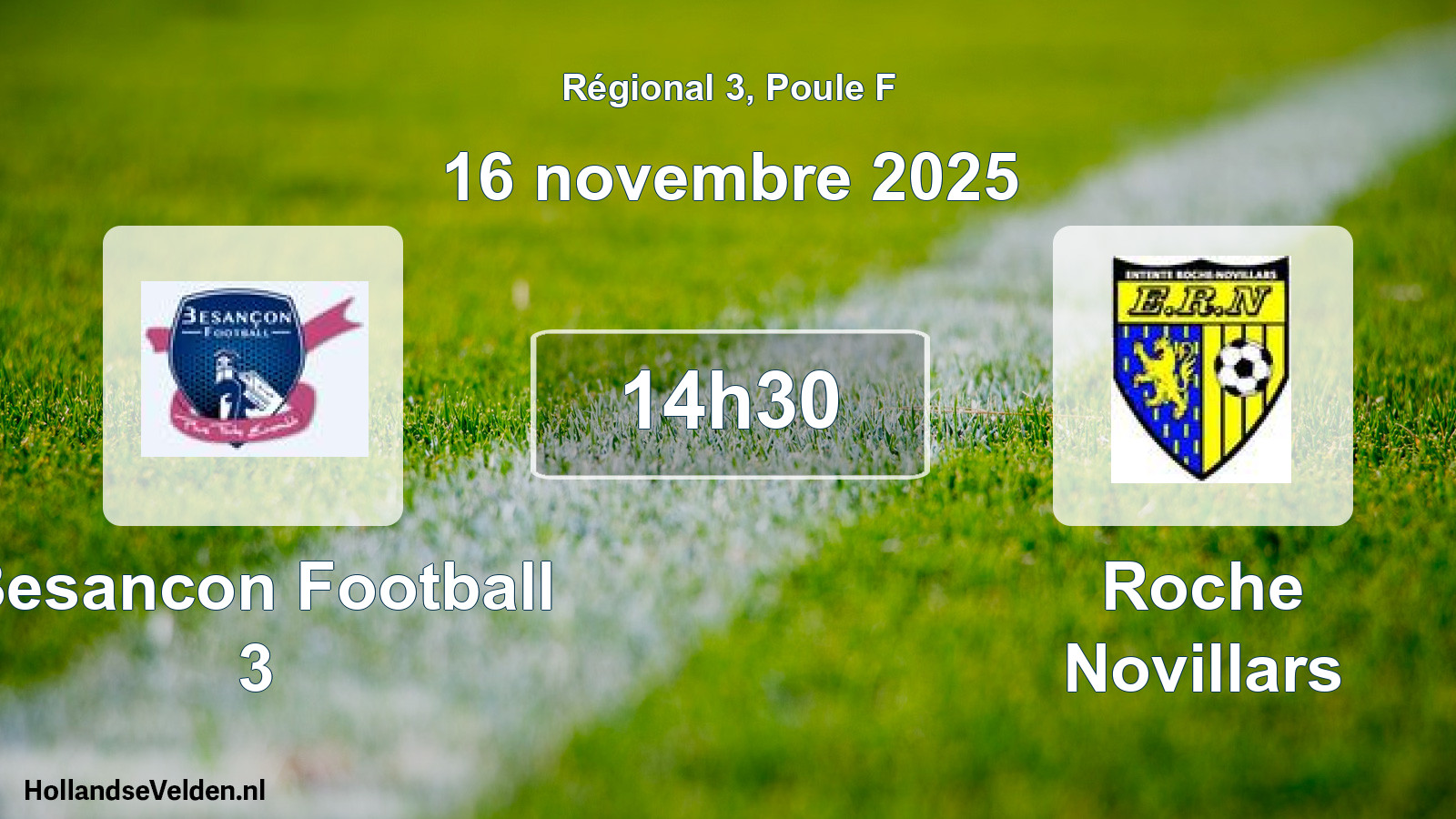 Scheduled Match: Besancon Football 3 - Roche Novillars (16 November 2025)