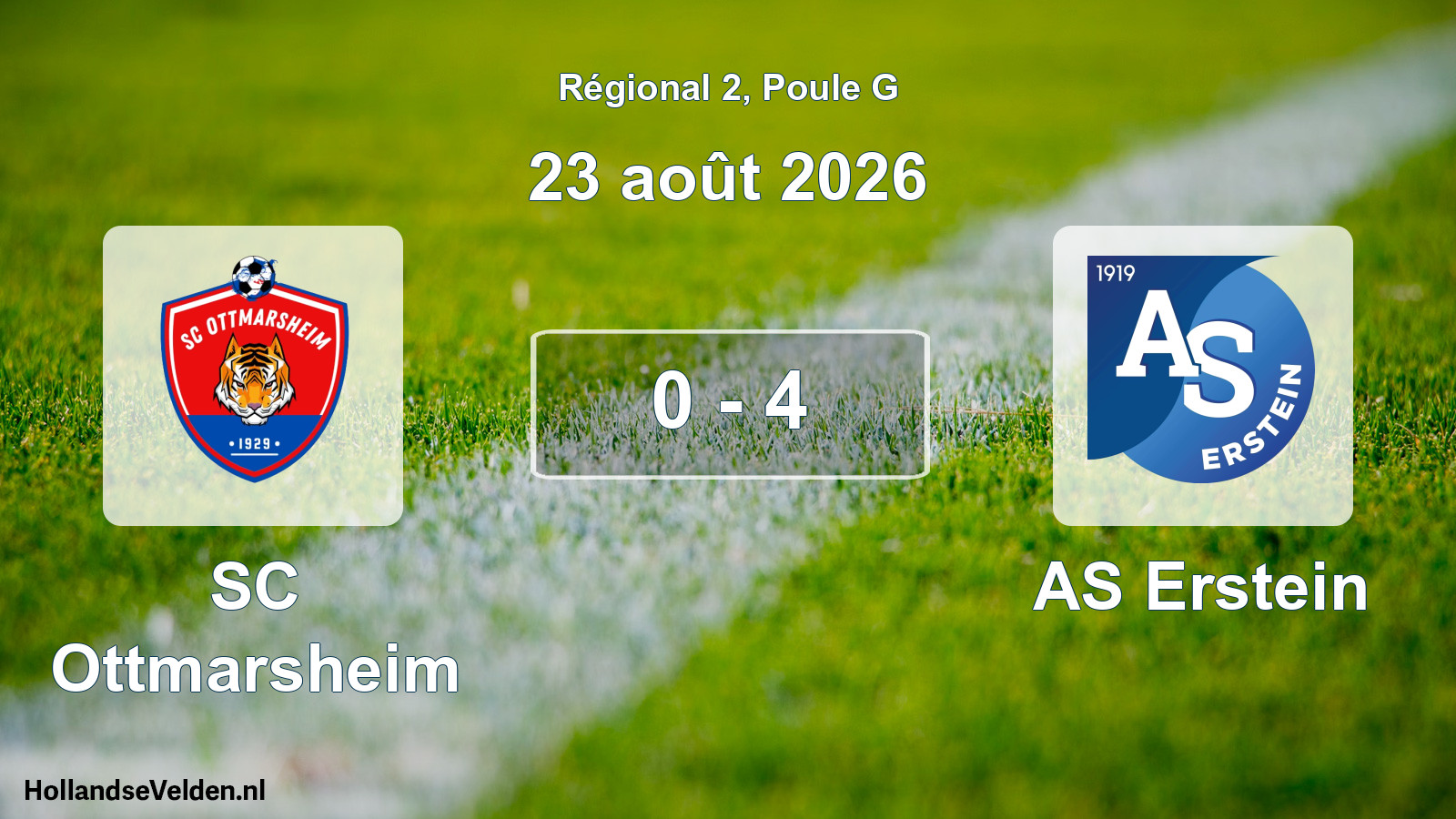 Scheduled Match: SC Ottmarsheim - AS Erstein (23 August 2026)
