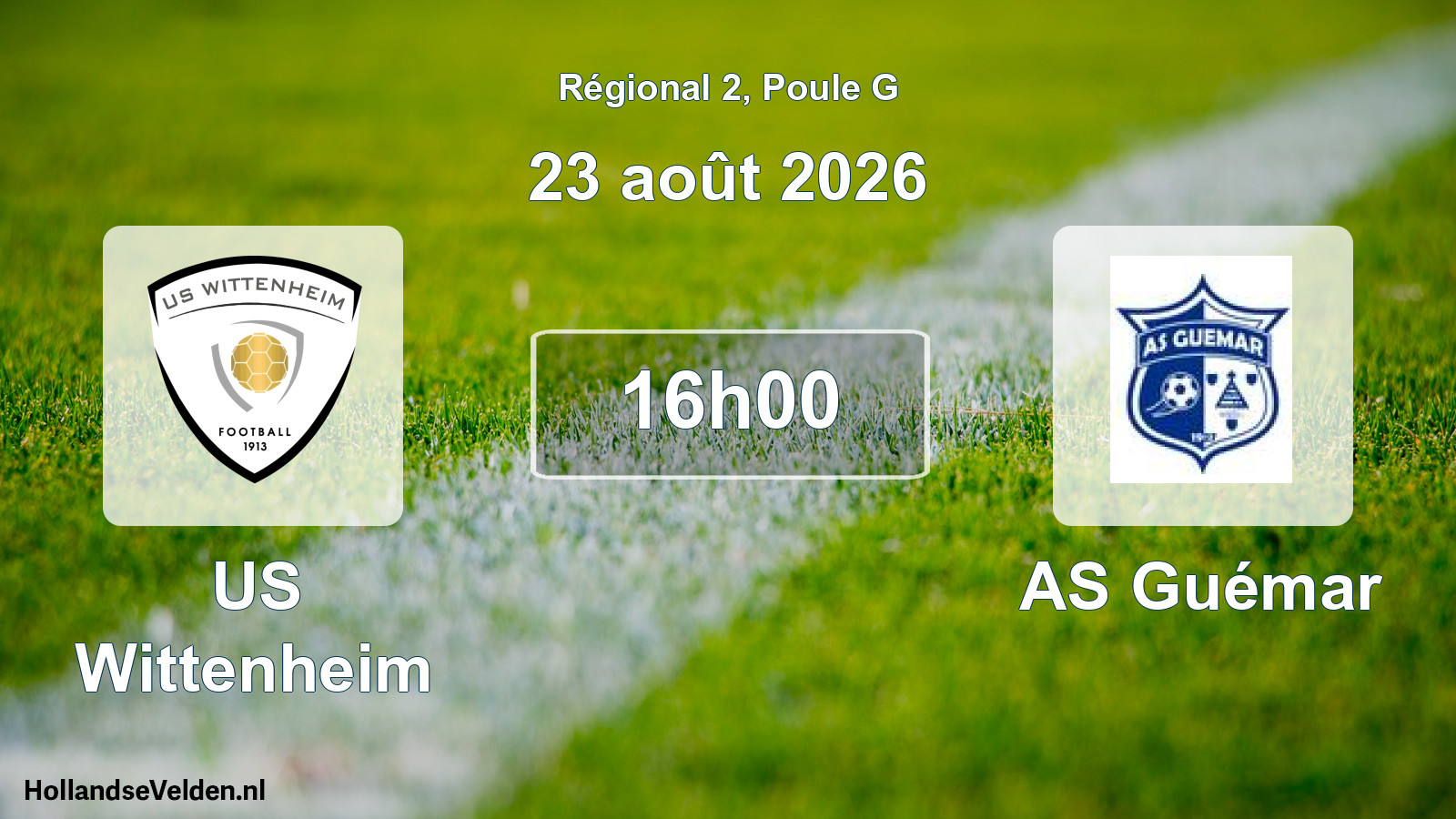 Match programmé: US Wittenheim - AS Guémar (23 septembre 2026)