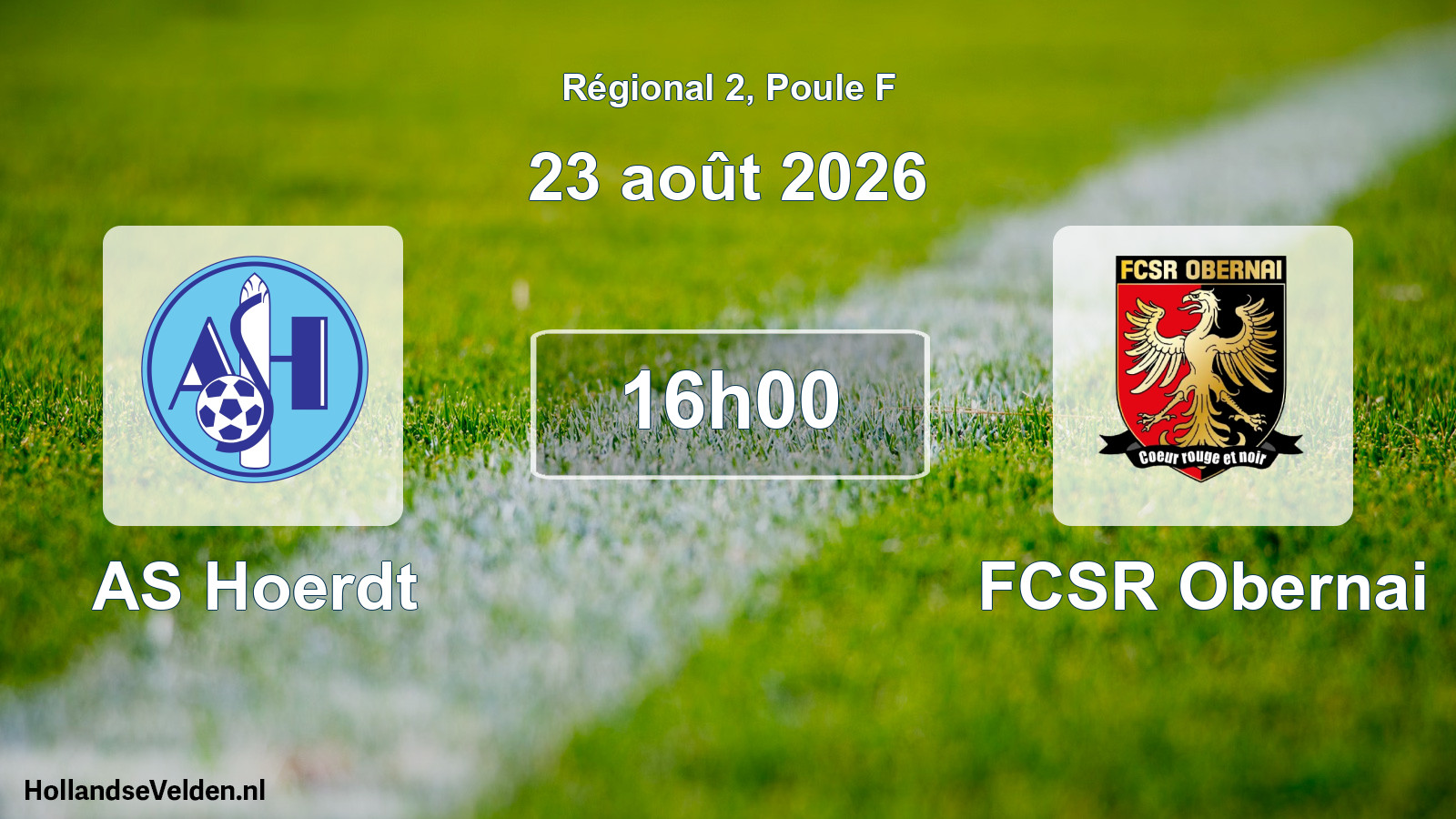 Scheduled Match: AS Hoerdt - FCSR Obernai (23 August 2026)