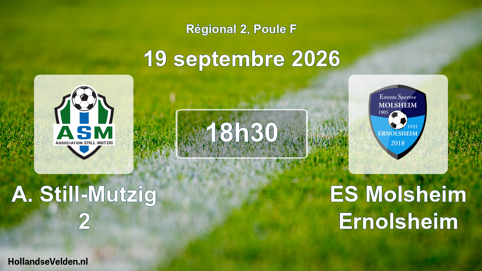 Scheduled Match: A. Still-Mutzig 2 - ES Molsheim Ernolsheim (19 September 2026)
