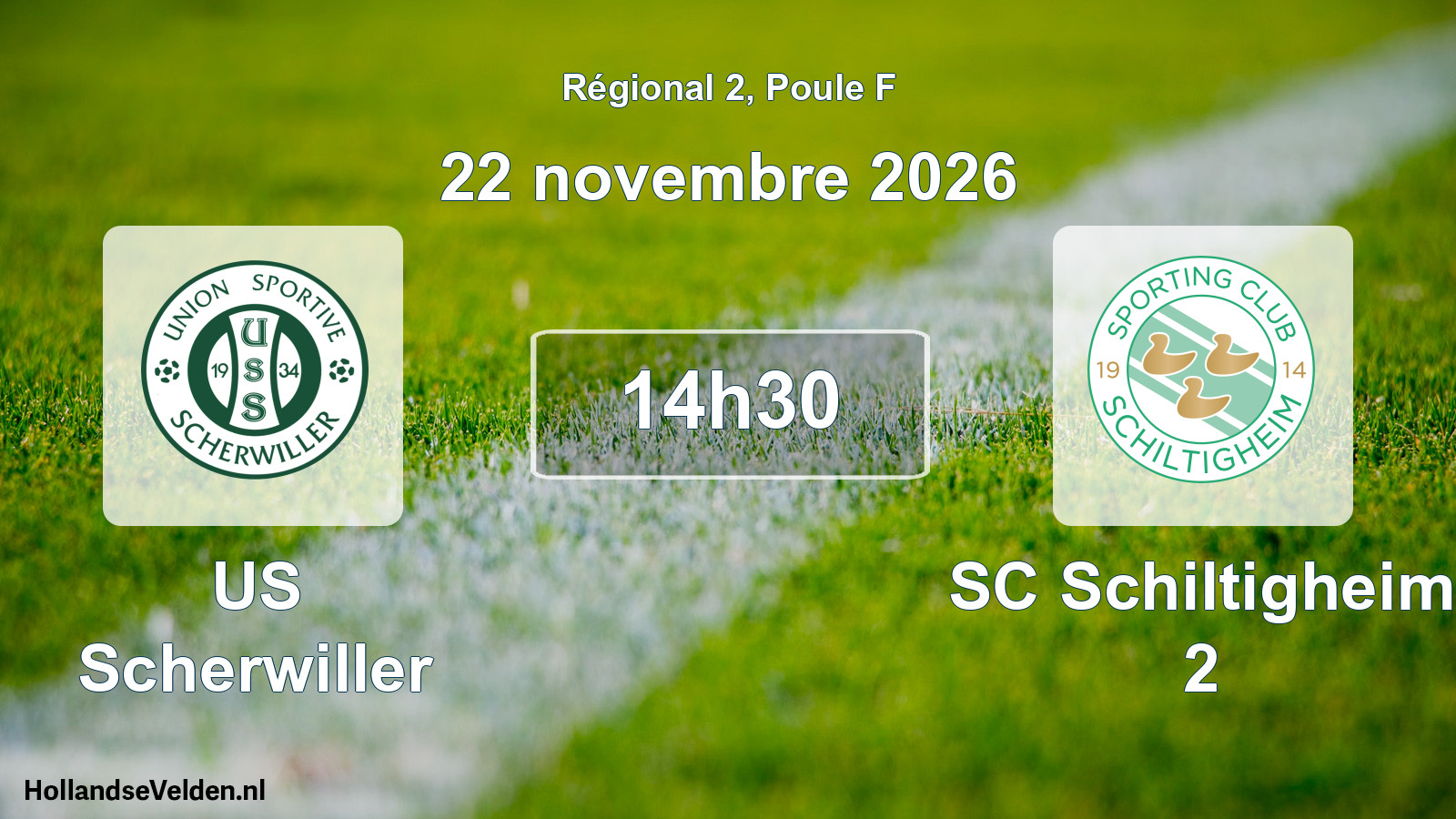 Scheduled Match: US Scherwiller - SC Schiltigheim 2 (22 November 2026)