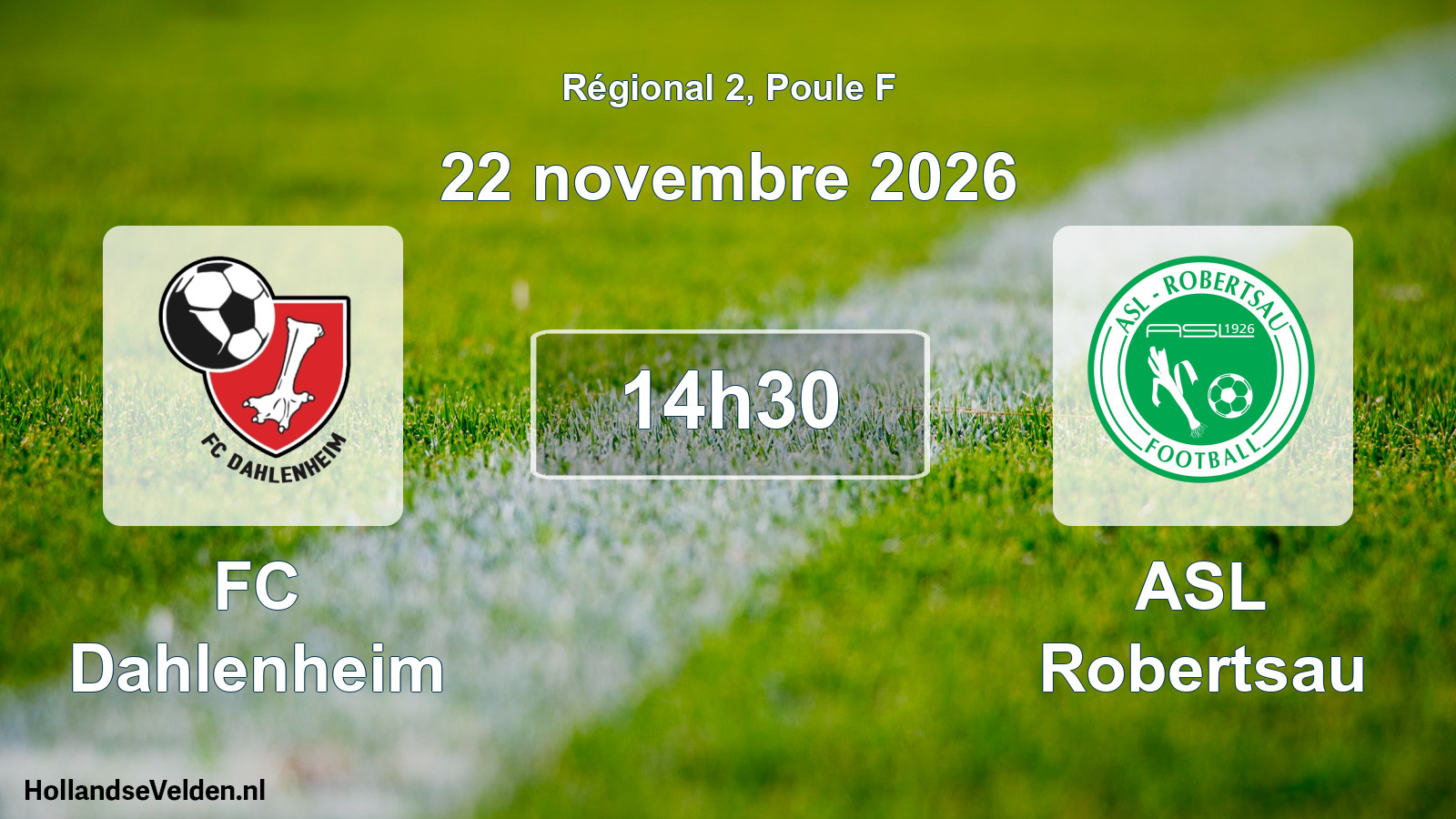Scheduled Match: FC Dahlenheim - ASL Robertsau (22 November 2026)