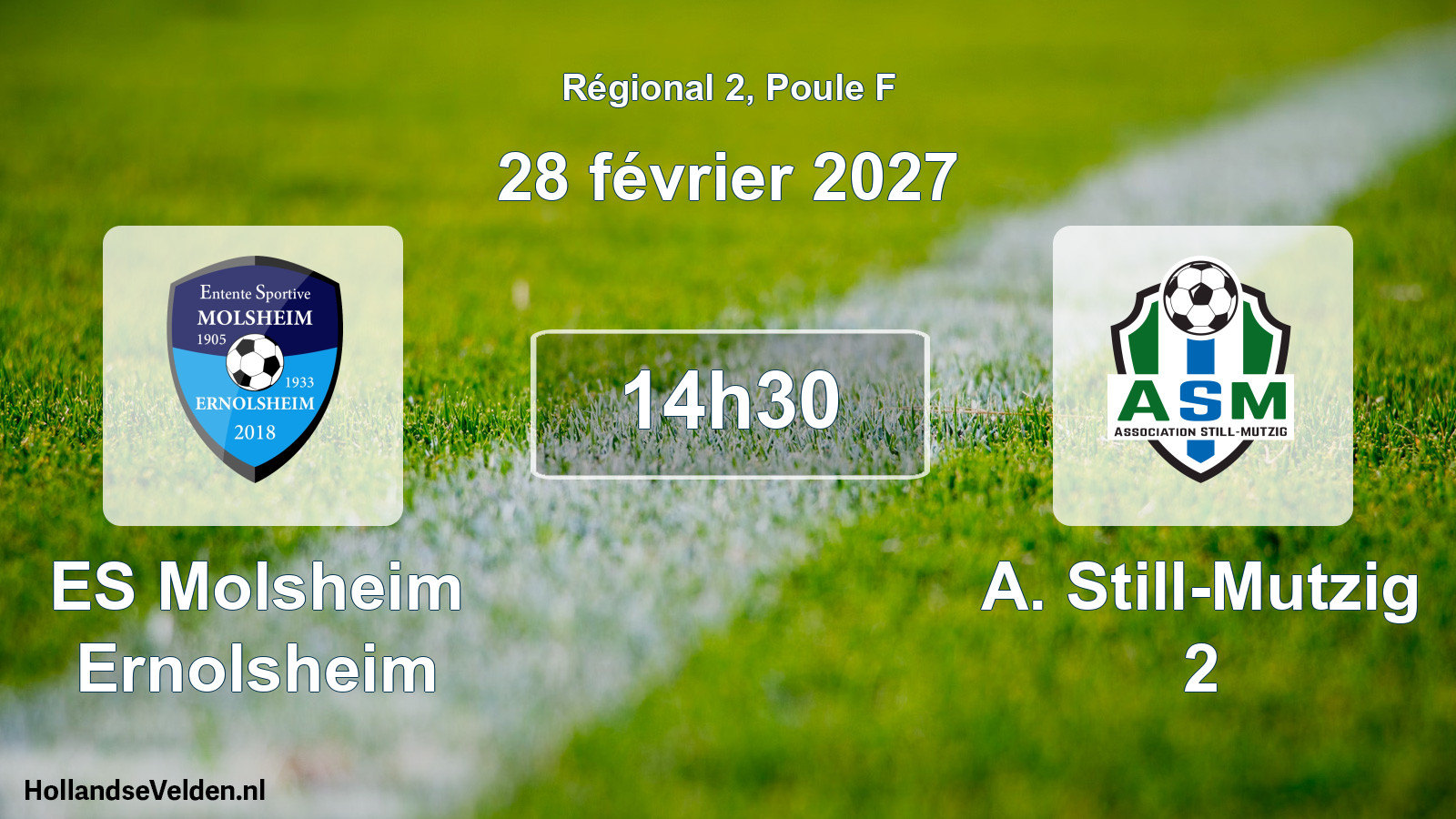 Scheduled Match: ES Molsheim Ernolsheim - A. Still-Mutzig 2 (28 February 2027)