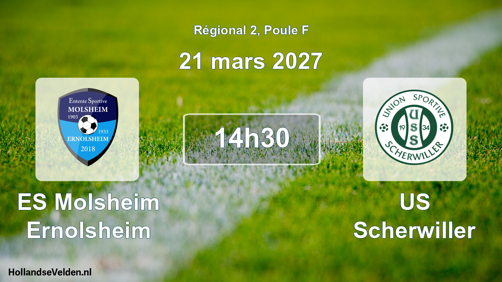 Scheduled Match: ES Molsheim Ernolsheim - US Scherwiller (21 March 2027)