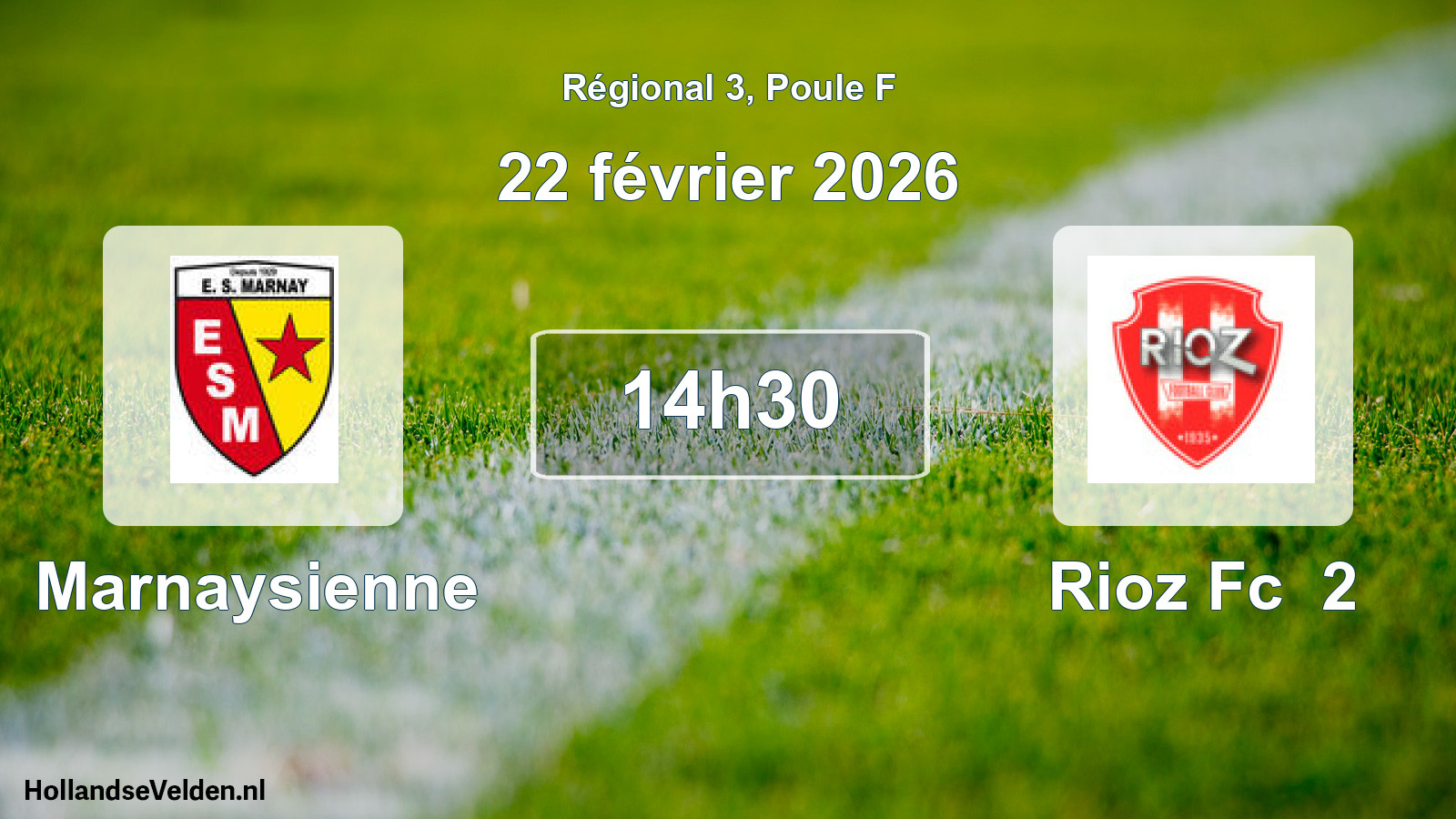 Geplande wedstrijd: Marnaysienne - Rioz Fc 2 (22 februari 2026)