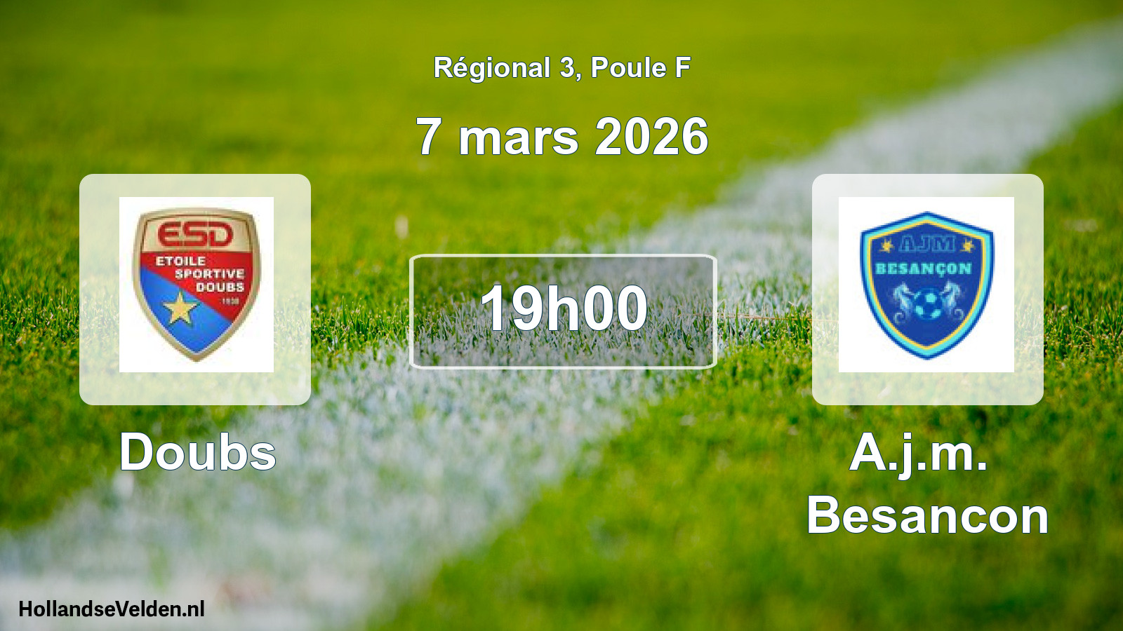 Geplande wedstrijd: Doubs - A.j.m. Besancon (7 mars 2026)