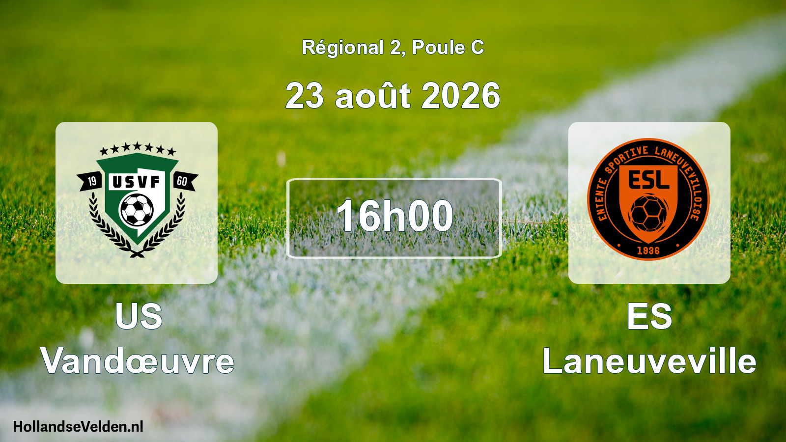 Scheduled Match: US Vandœuvre - ES Laneuveville (23 August 2026)