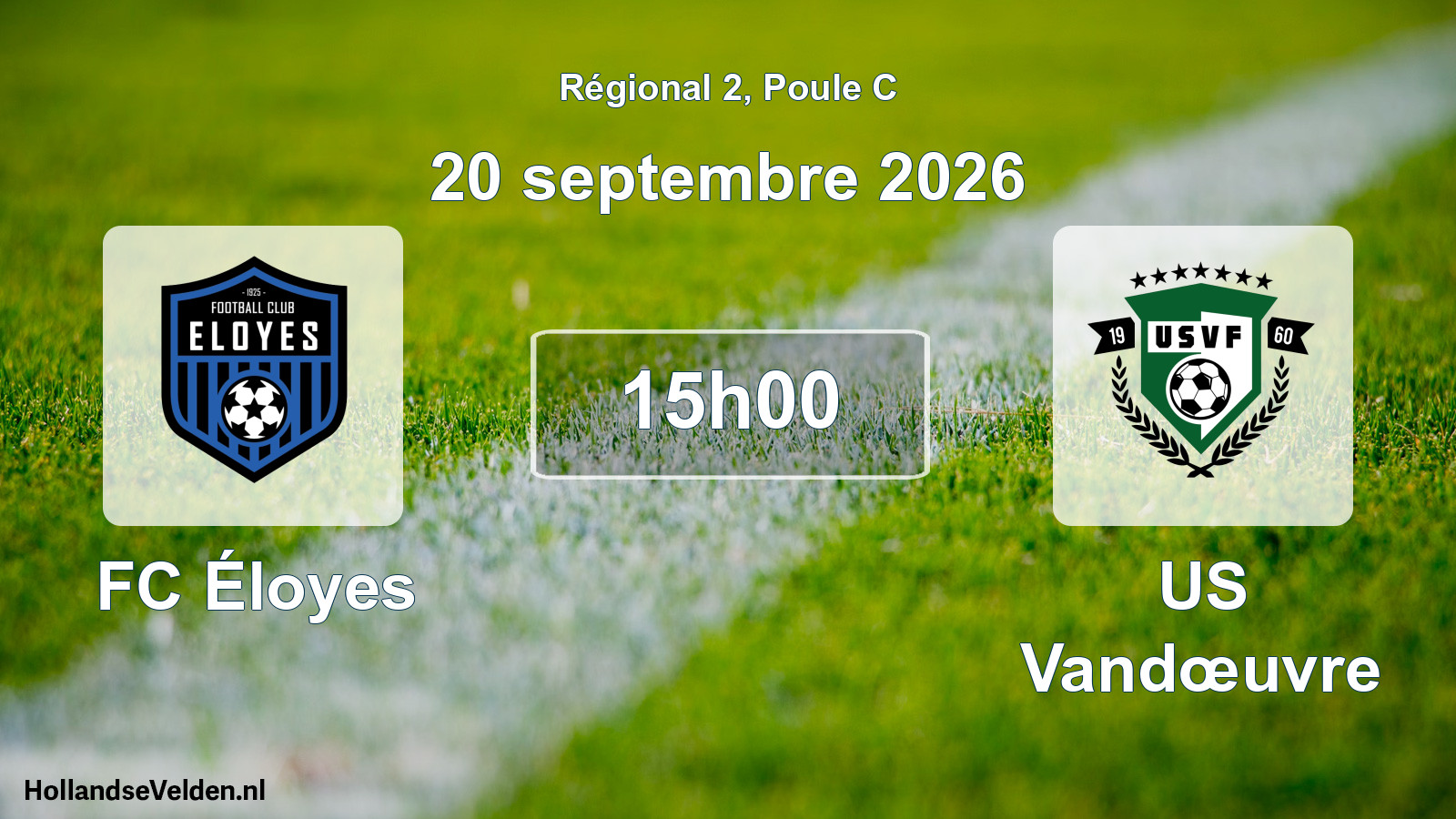 Scheduled Match: FC Éloyes - US Vandœuvre (20 September 2026)