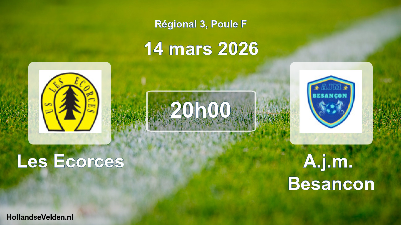 Geplande wedstrijd: Les Ecorces - A.j.m. Besancon (14 mars 2026)