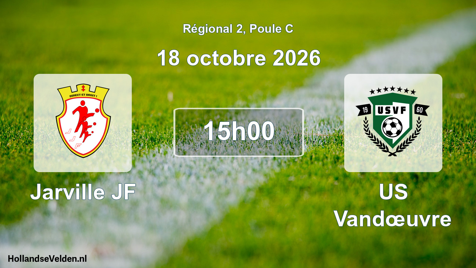 Scheduled Match: Jarville JF - US Vandœuvre (18 October 2026)