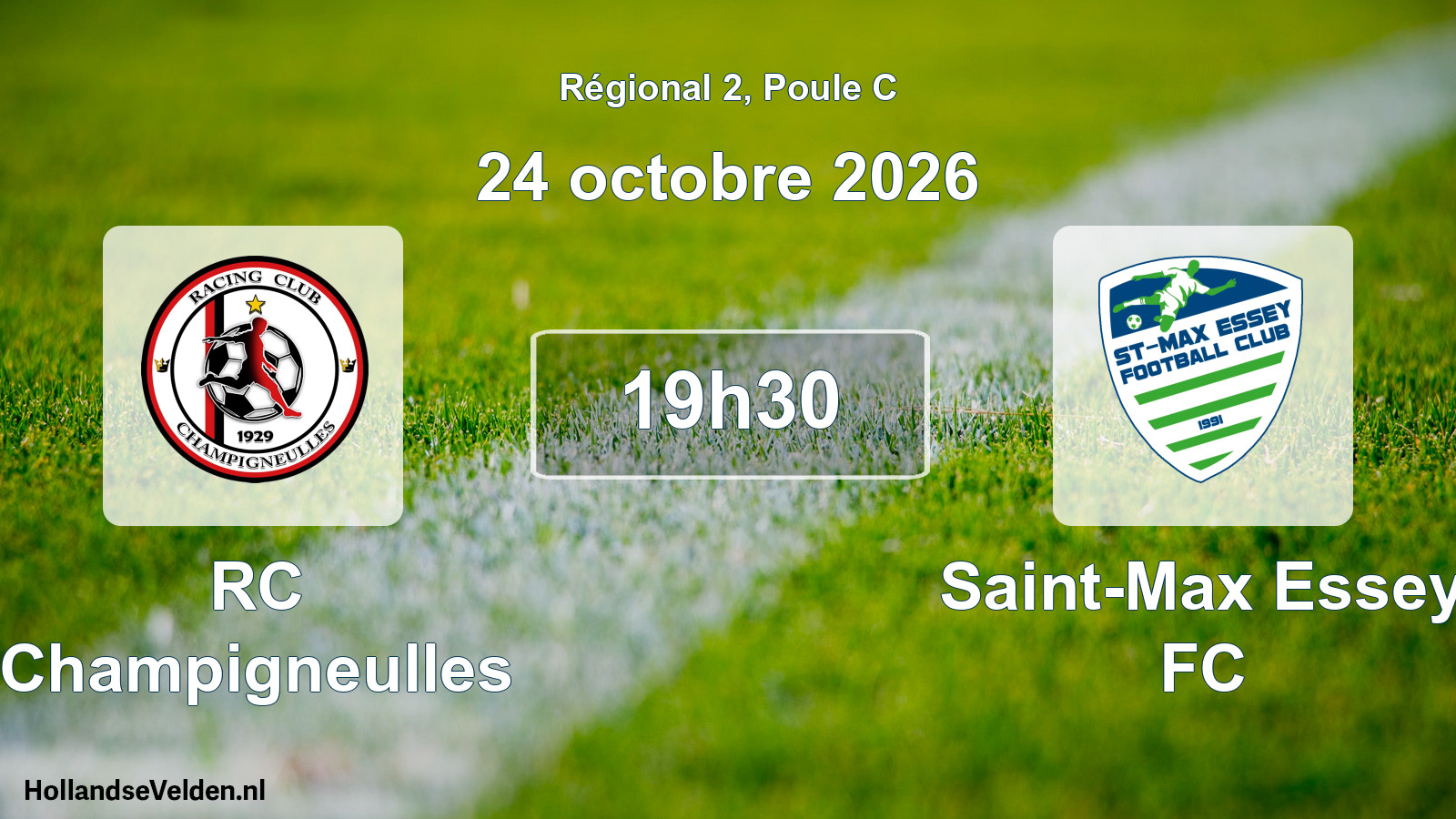Scheduled Match: RC Champigneulles - Saint-Max Essey FC (24 October 2026)