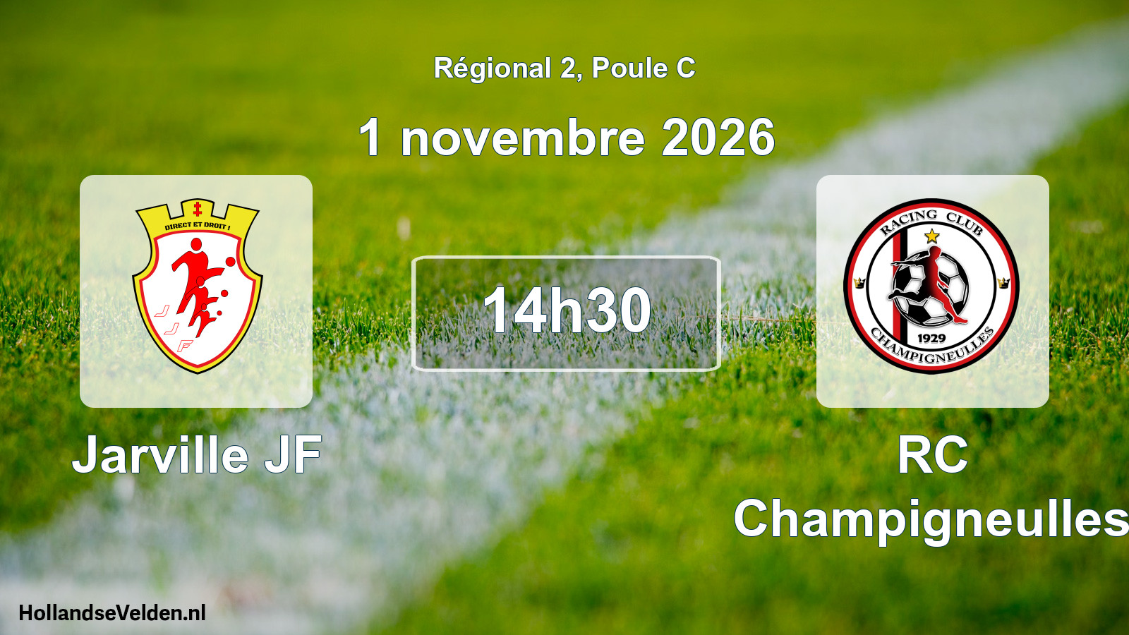 Match programmé: Jarville JF - RC Champigneulles (1 novembre 2026)