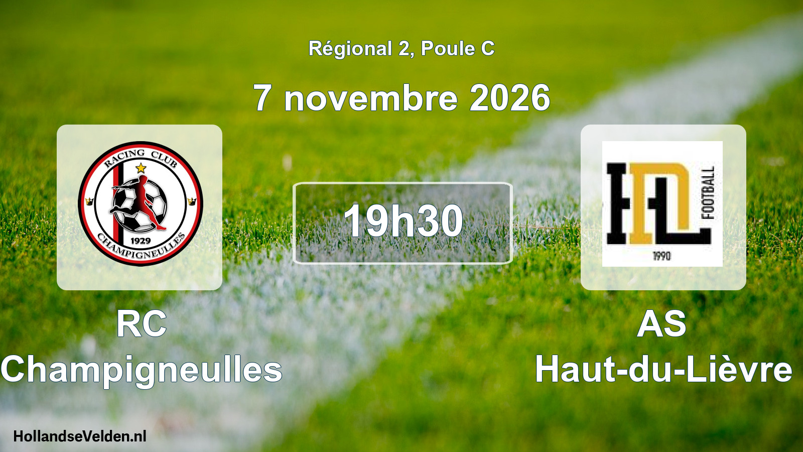 Scheduled Match: RC Champigneulles - AS Haut-du-Lièvre (7 November 2026)