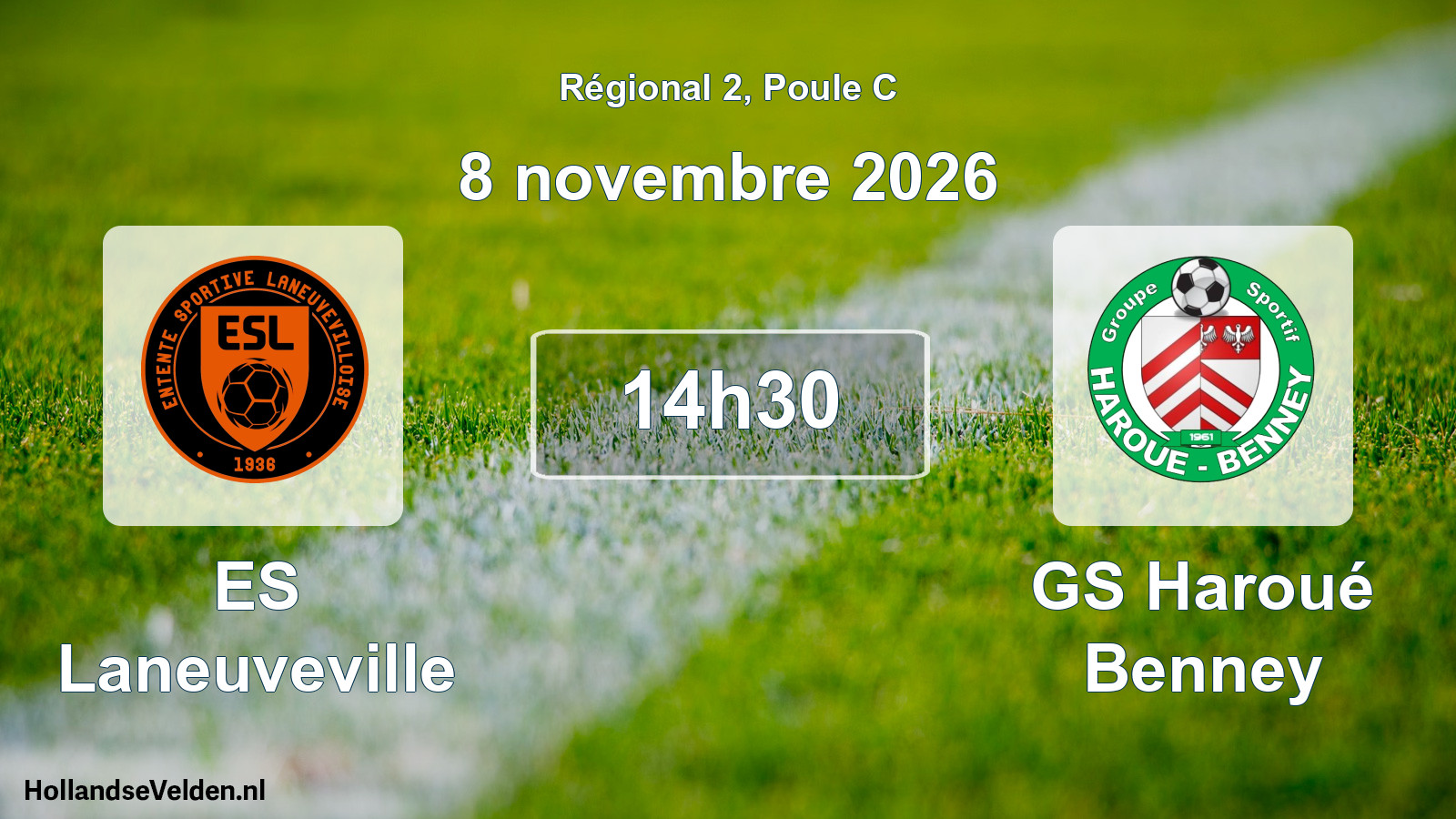 Match programmé: ES Laneuveville - GS Haroué Benney (8 novembre 2026)
