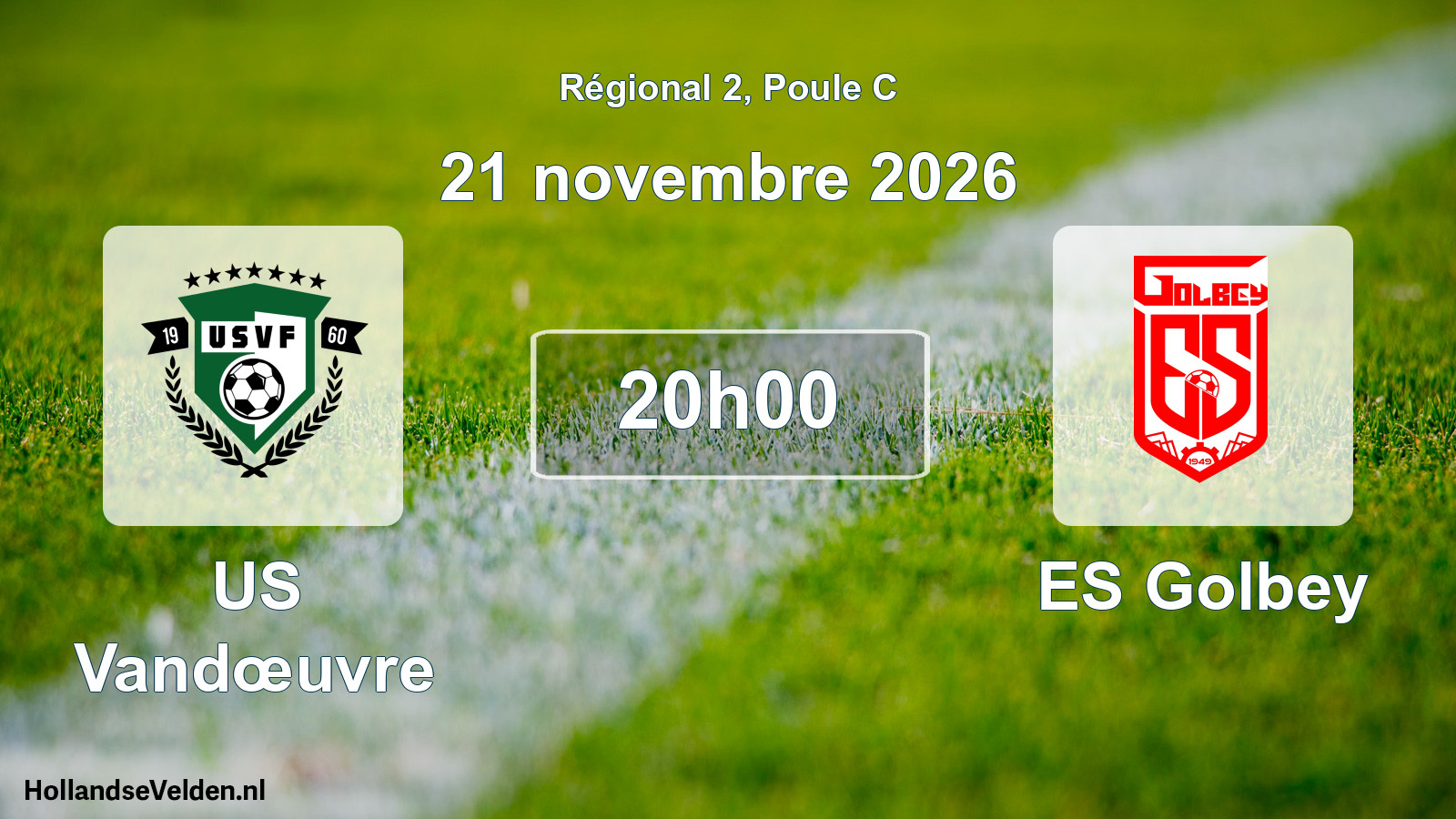 Match programmé: US Vandœuvre - ES Golbey (21 novembre 2026)