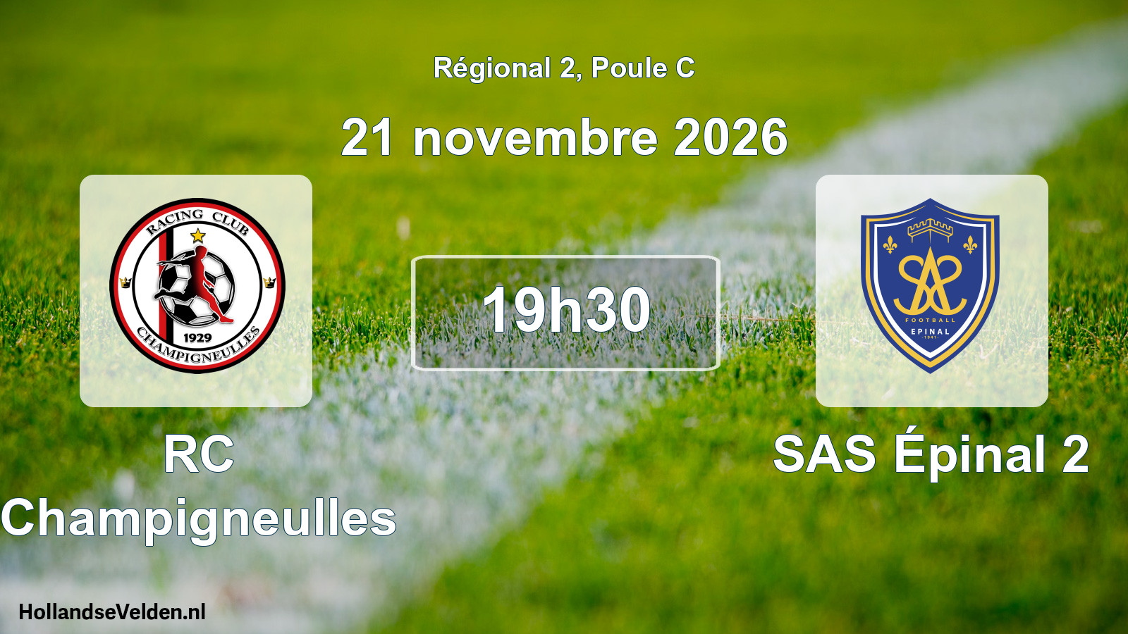 Scheduled Match: RC Champigneulles - SAS Épinal 2 (21 November 2026)