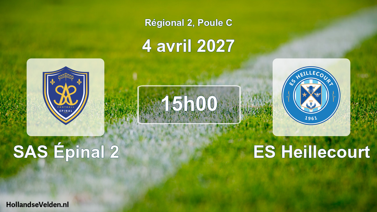 Scheduled Match: SAS Épinal 2 - ES Heillecourt (4 April 2027)