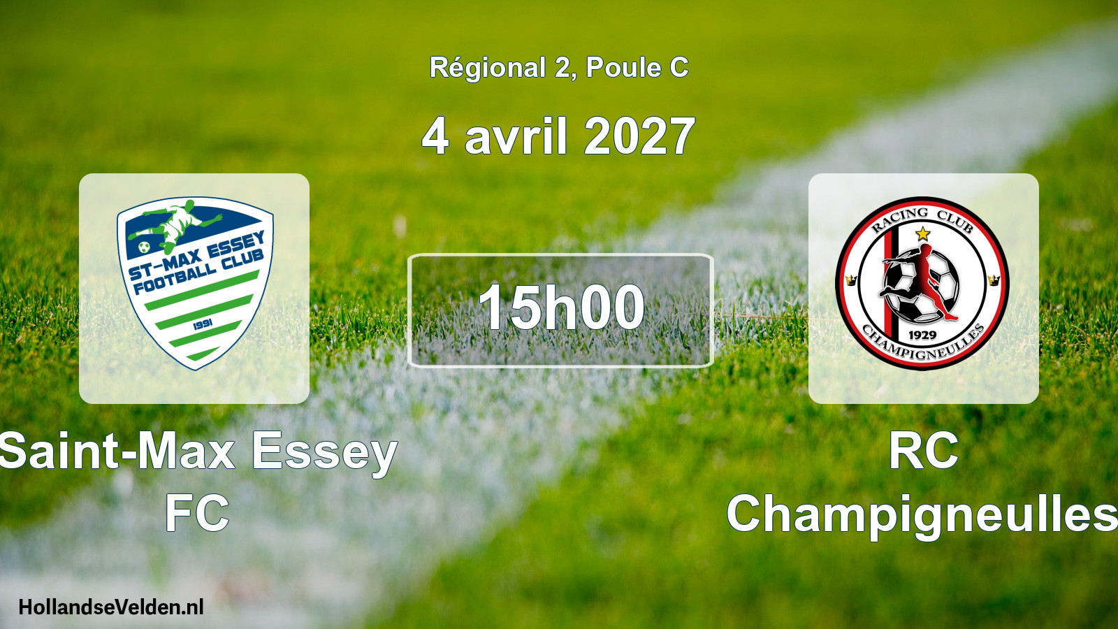Scheduled Match: Saint-Max Essey FC - RC Champigneulles (4 April 2027)