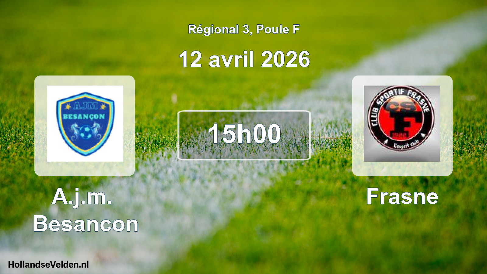 Geplande wedstrijd: A.j.m. Besancon - Frasne (12 april 2026)