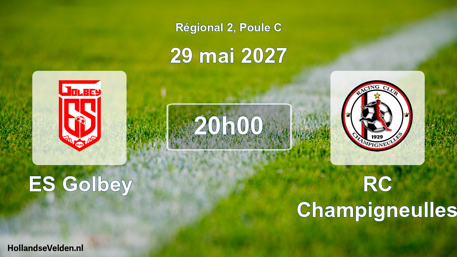 Match programmé: ES Golbey - RC Champigneulles (29 mai 2027)