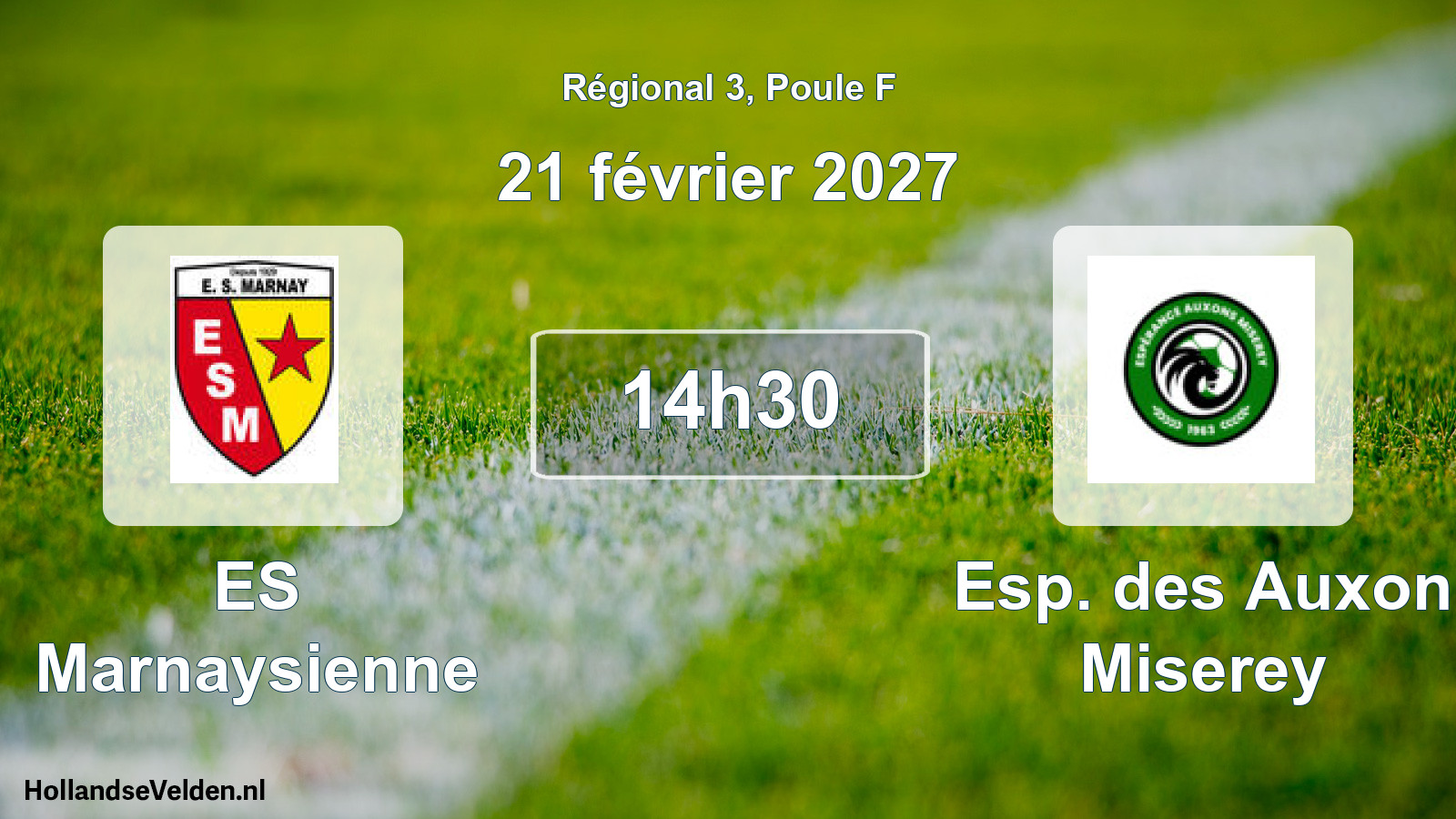 Scheduled Match: ES Marnaysienne - Esp. des Auxon Miserey (21 February 2027)