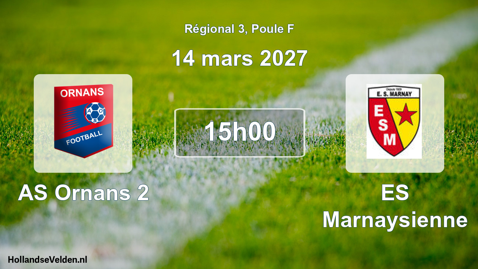 Scheduled Match: AS Ornans 2 - ES Marnaysienne (14 March 2027)