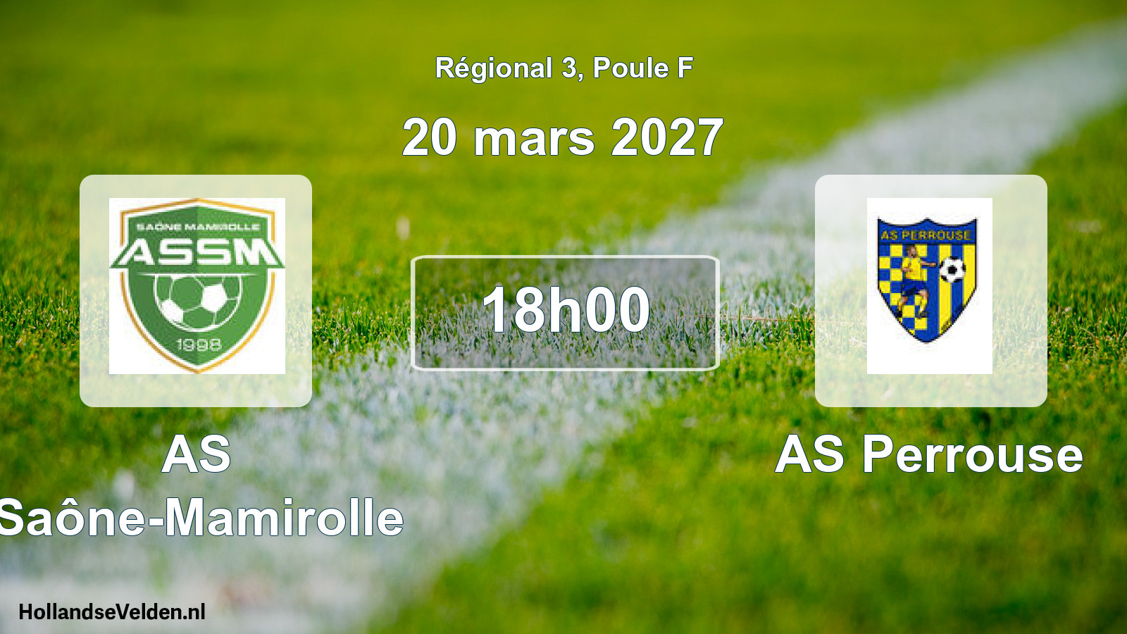 Scheduled Match: AS Saône-Mamirolle - AS Perrouse (20 March 2027)