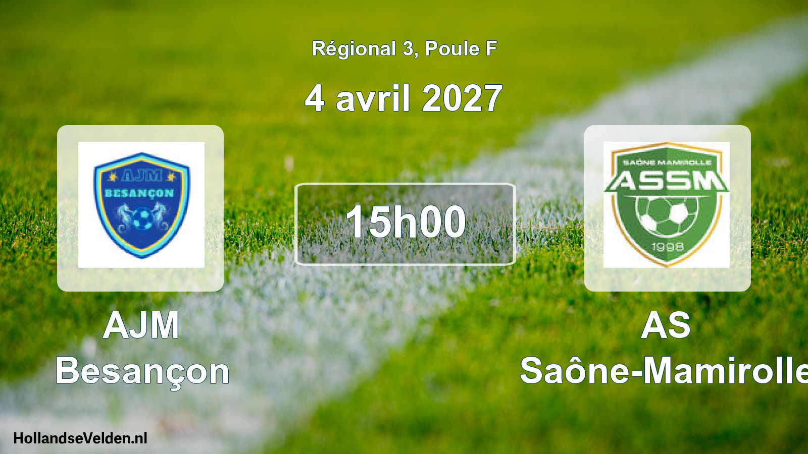 Scheduled Match: AJM Besançon - AS Saône-Mamirolle (4 April 2027)